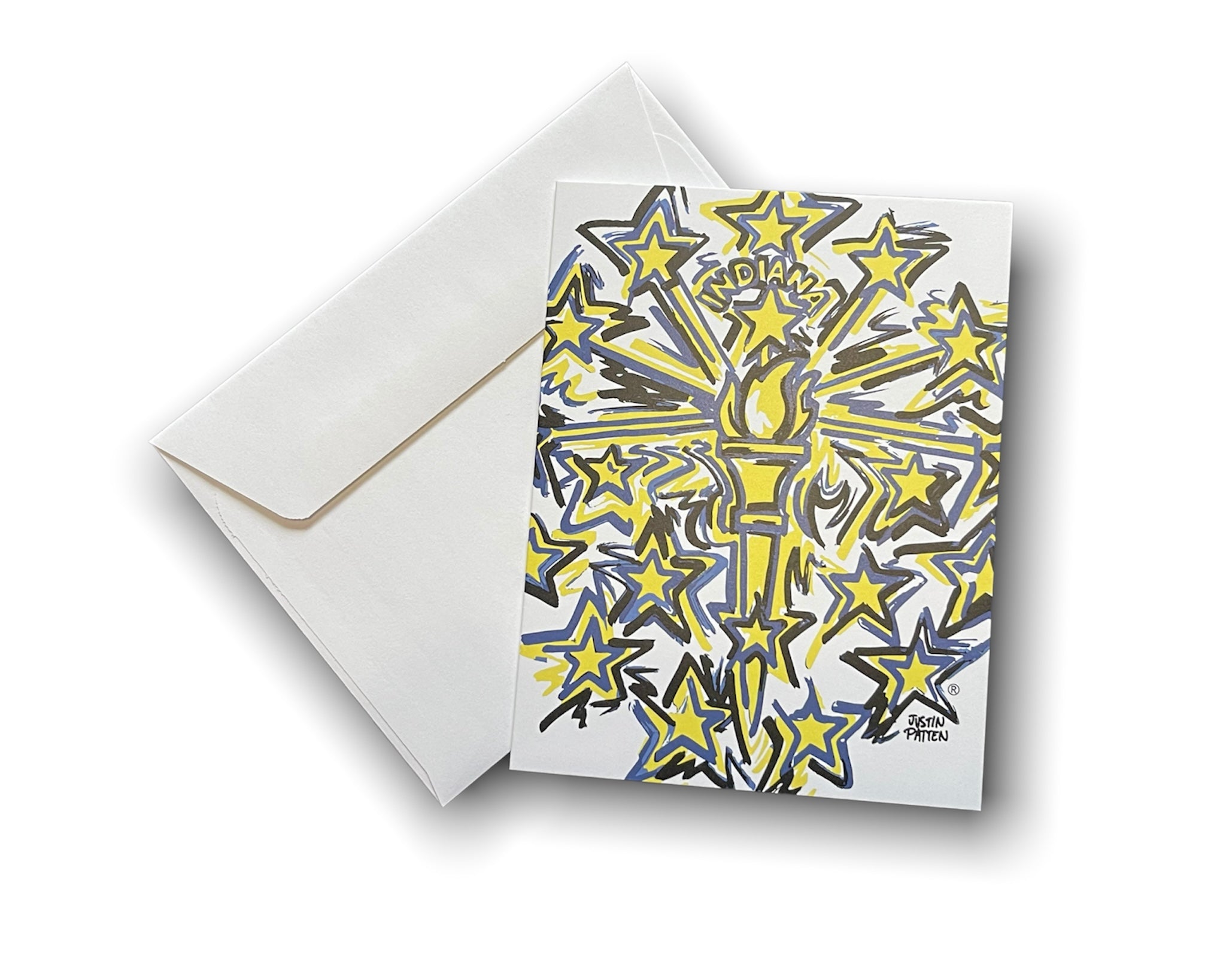 Indiana Note Card Set of 6 by Justin Patten