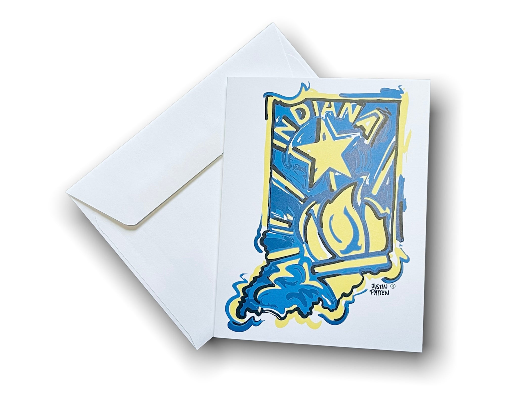 Indiana Note Card Set of 6 by Justin Patten