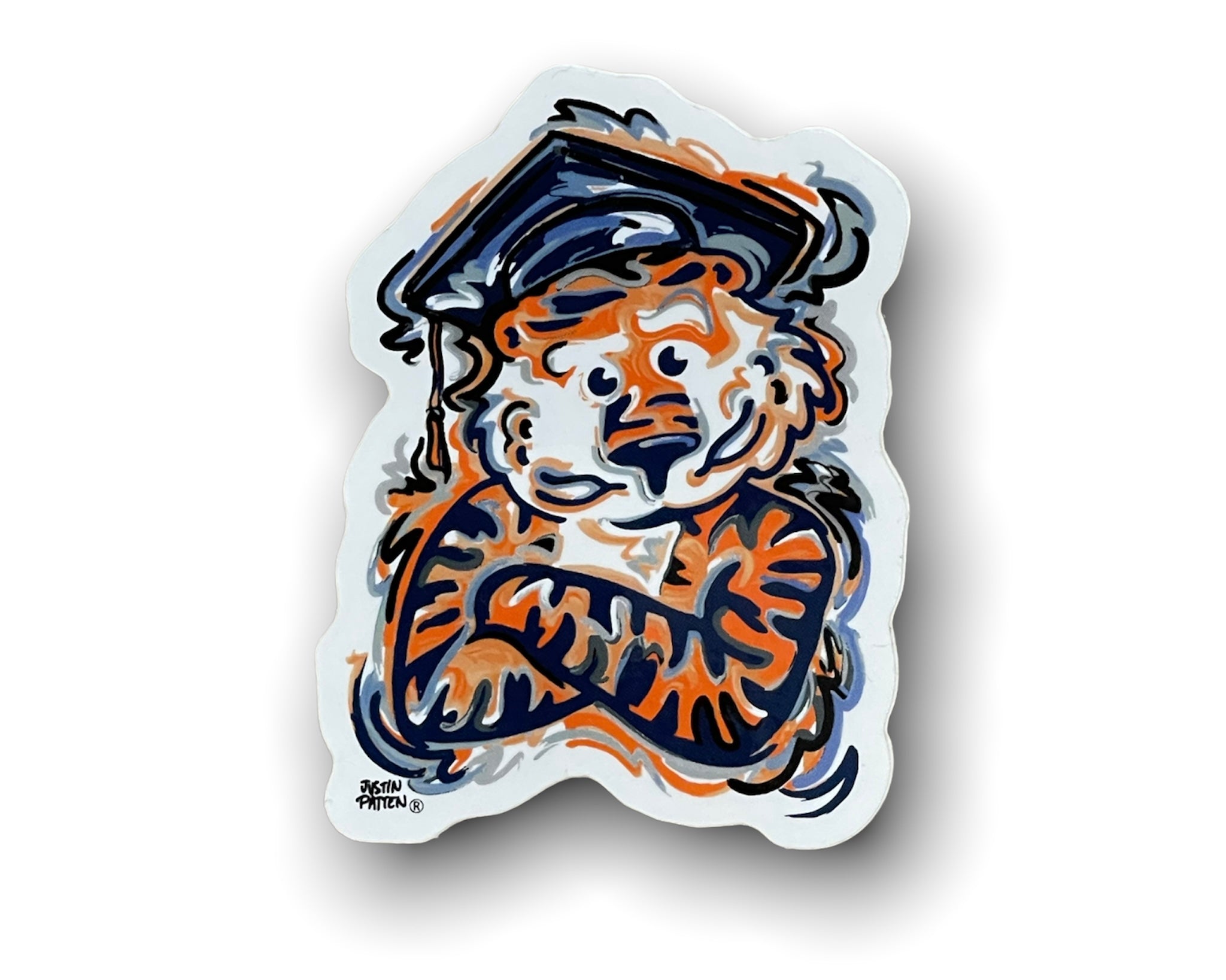 Auburn University Graduation Aubie Vinyl Sticker by Justin Patten