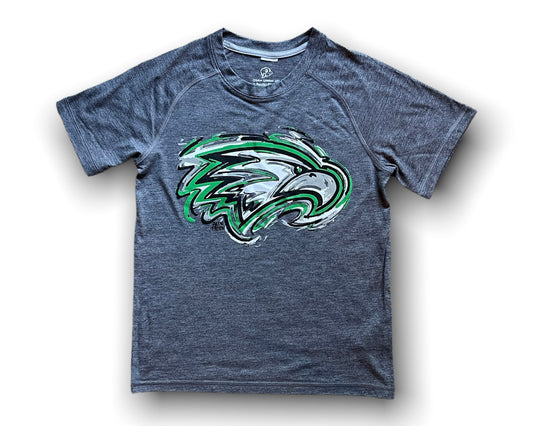 Zionsville Indiana Youth Eagle Tri Blend Sort Tee by Justin Patten