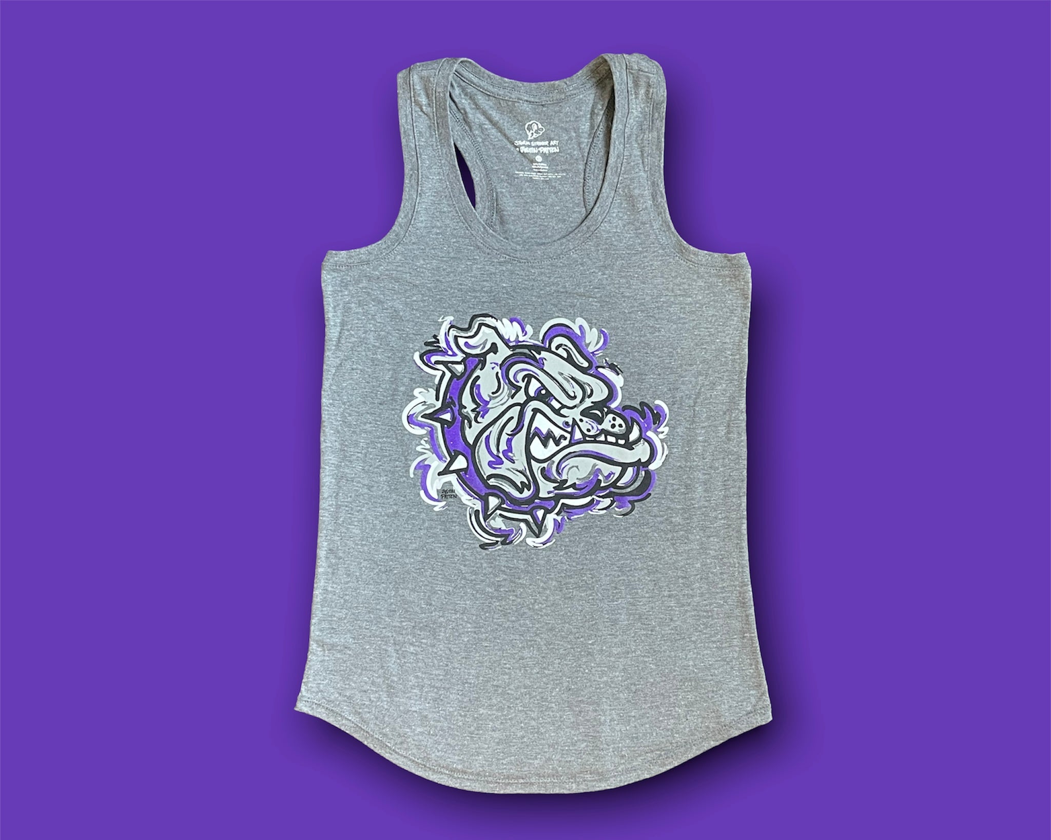 Brownsburg Indiana Bulldog Women's Tank by Justin Patten (3 Colors)