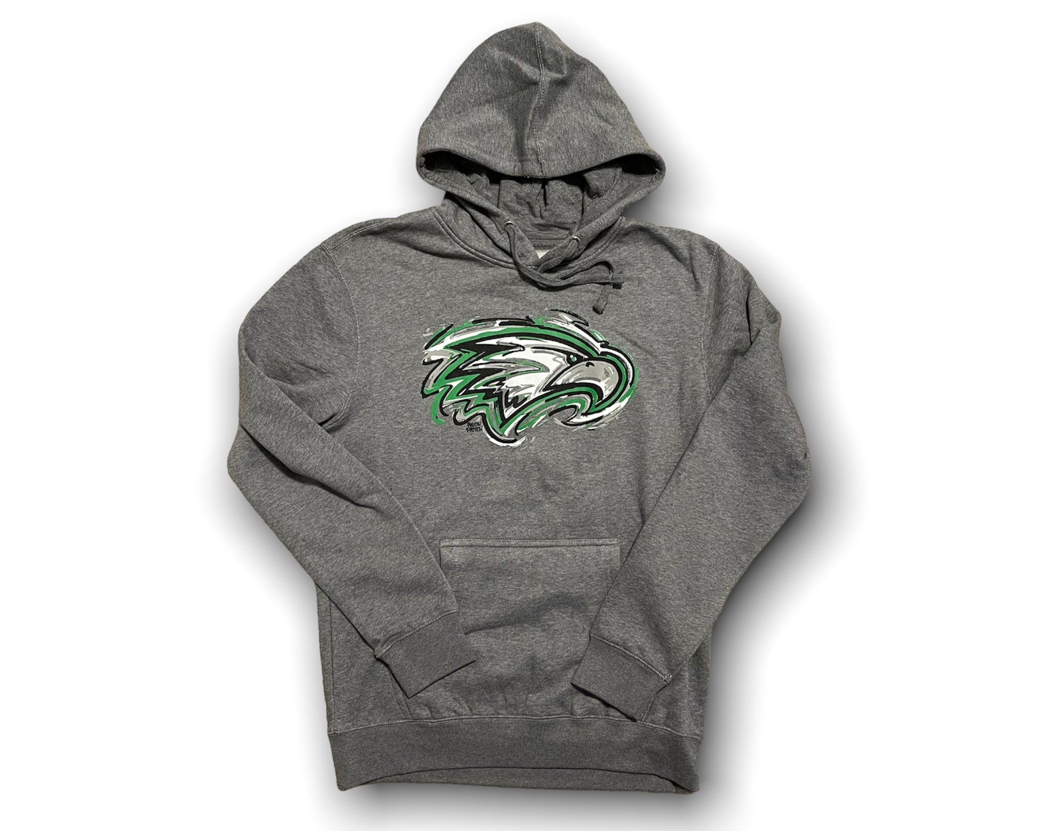 Zionsville Indiana Eagle Hoodie by Justin Patten (3 Colors)(Last Few Sizes)