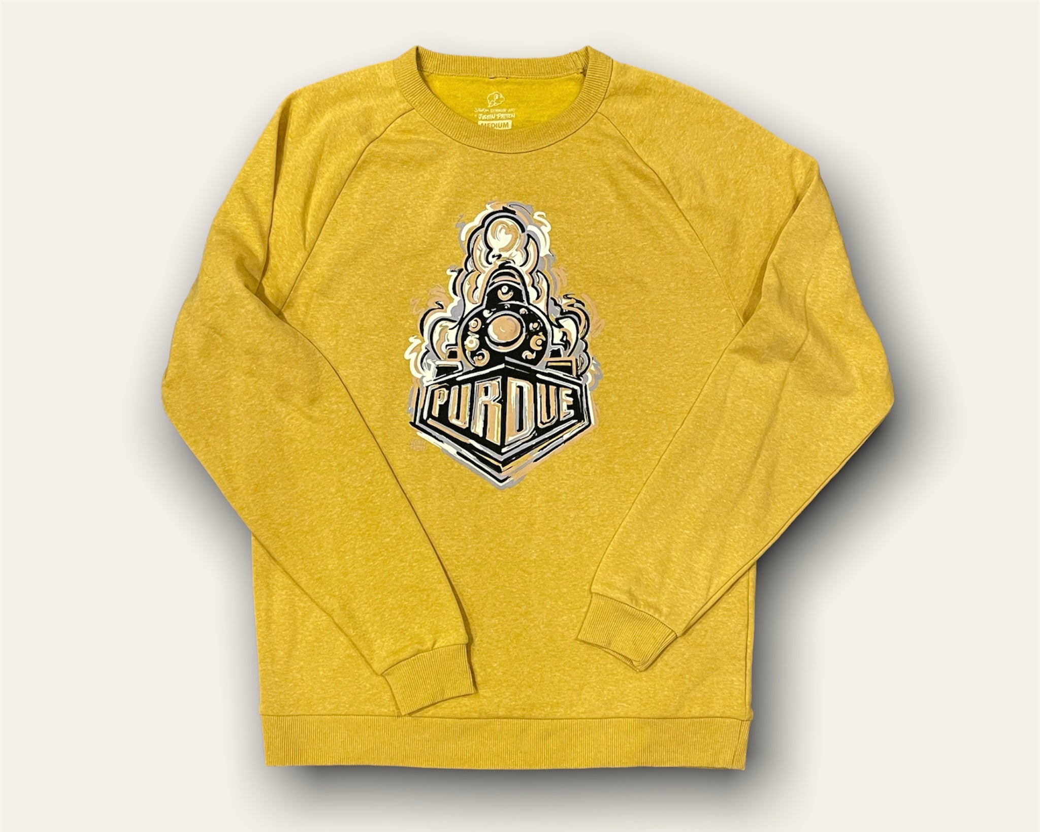 Purdue Boilermaker Special Unisex Fleece Crew by Justin Patten (2 Colors)