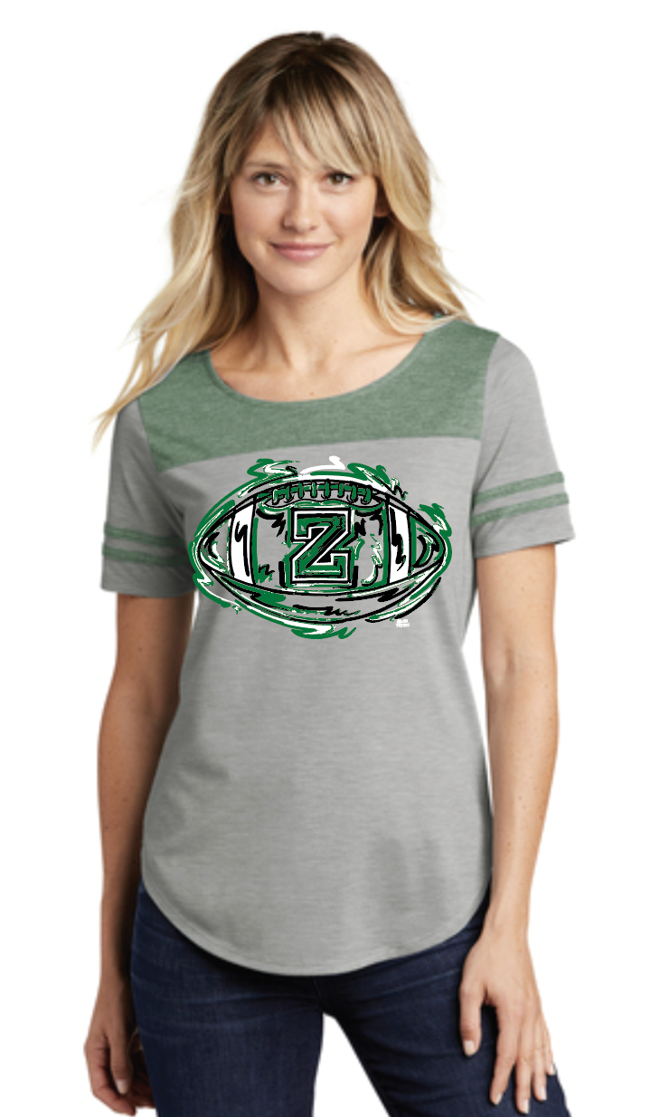 Zionsville Football Women's Tee by Justin Patten (Last Ones)