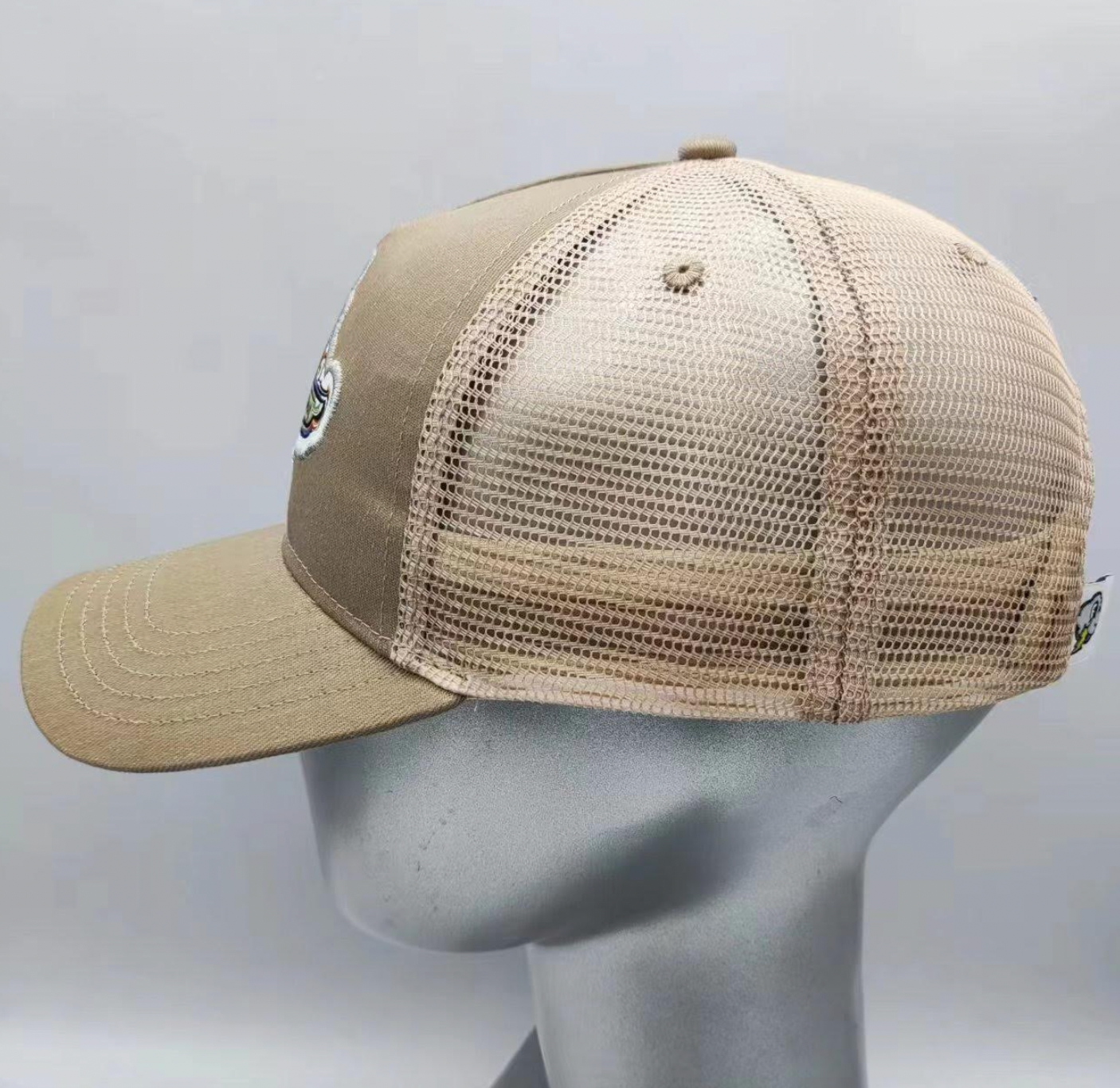 Indianapolis Motor Speedway Wing and Wheel Tan Trucker Hat by Justin Patten