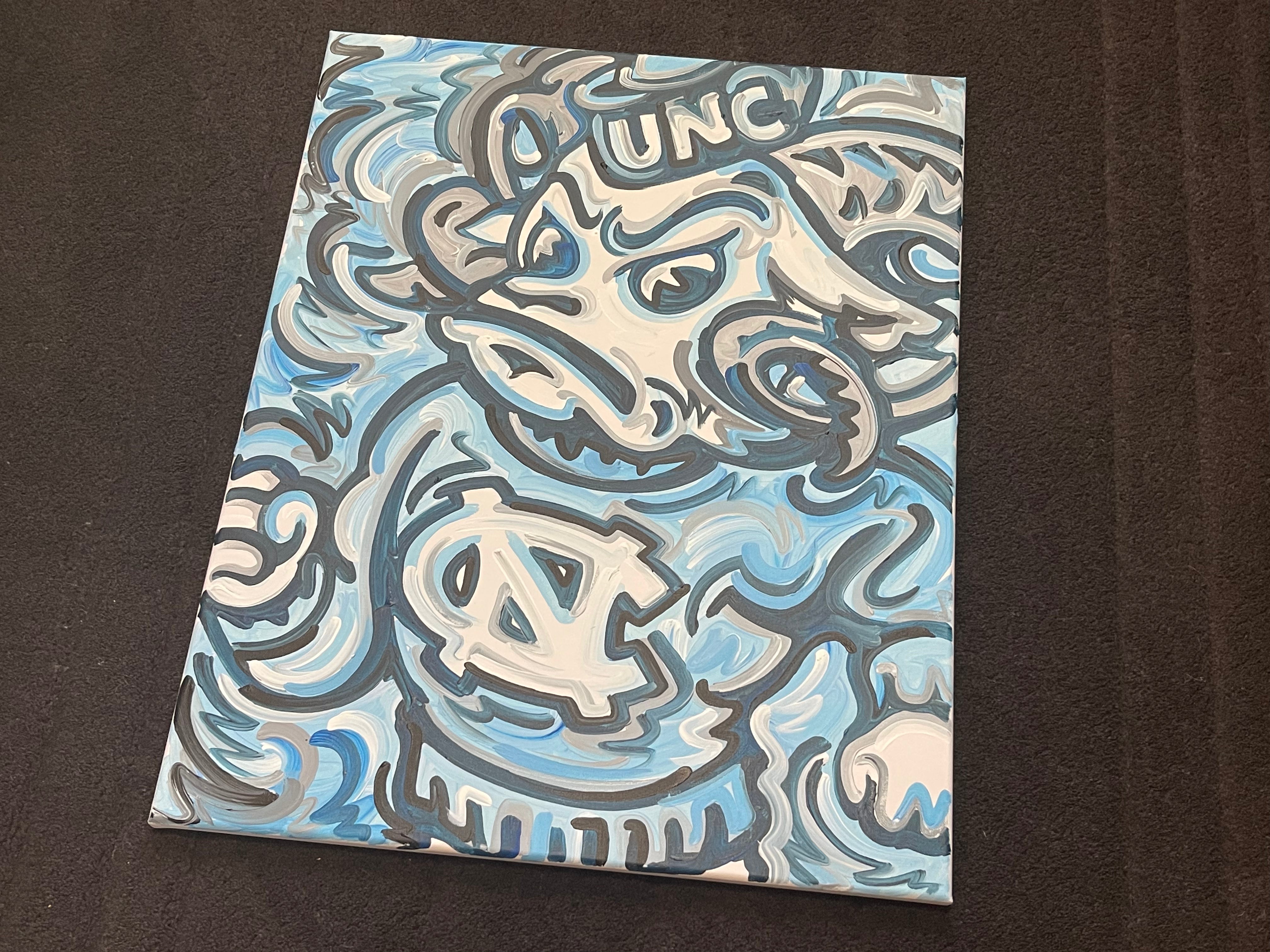 University of North Carolina Mascot Painting by Justin Patten 24x30 (Custom Painting)