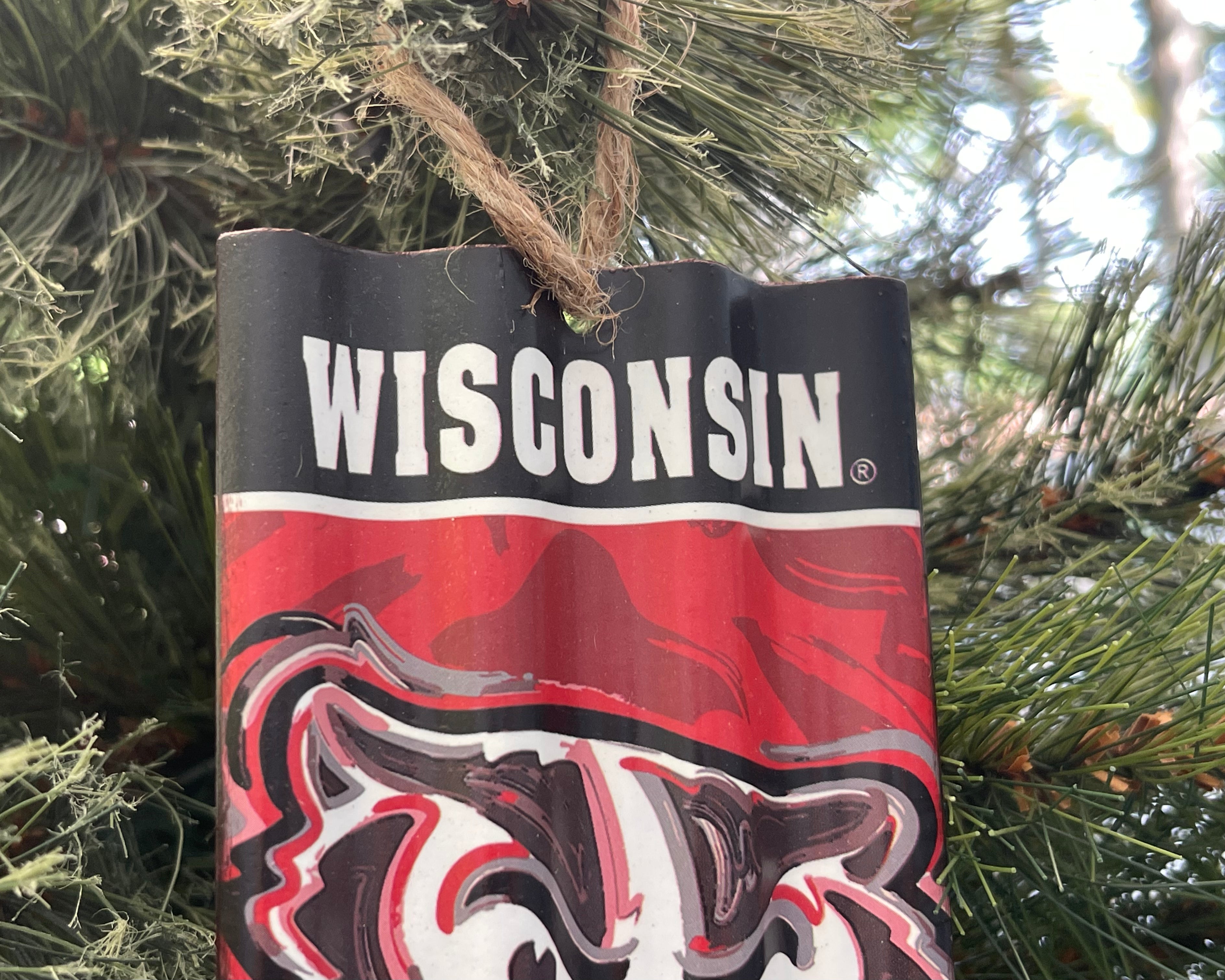 University of Wisconsin Metal Ornament by Justin Patten