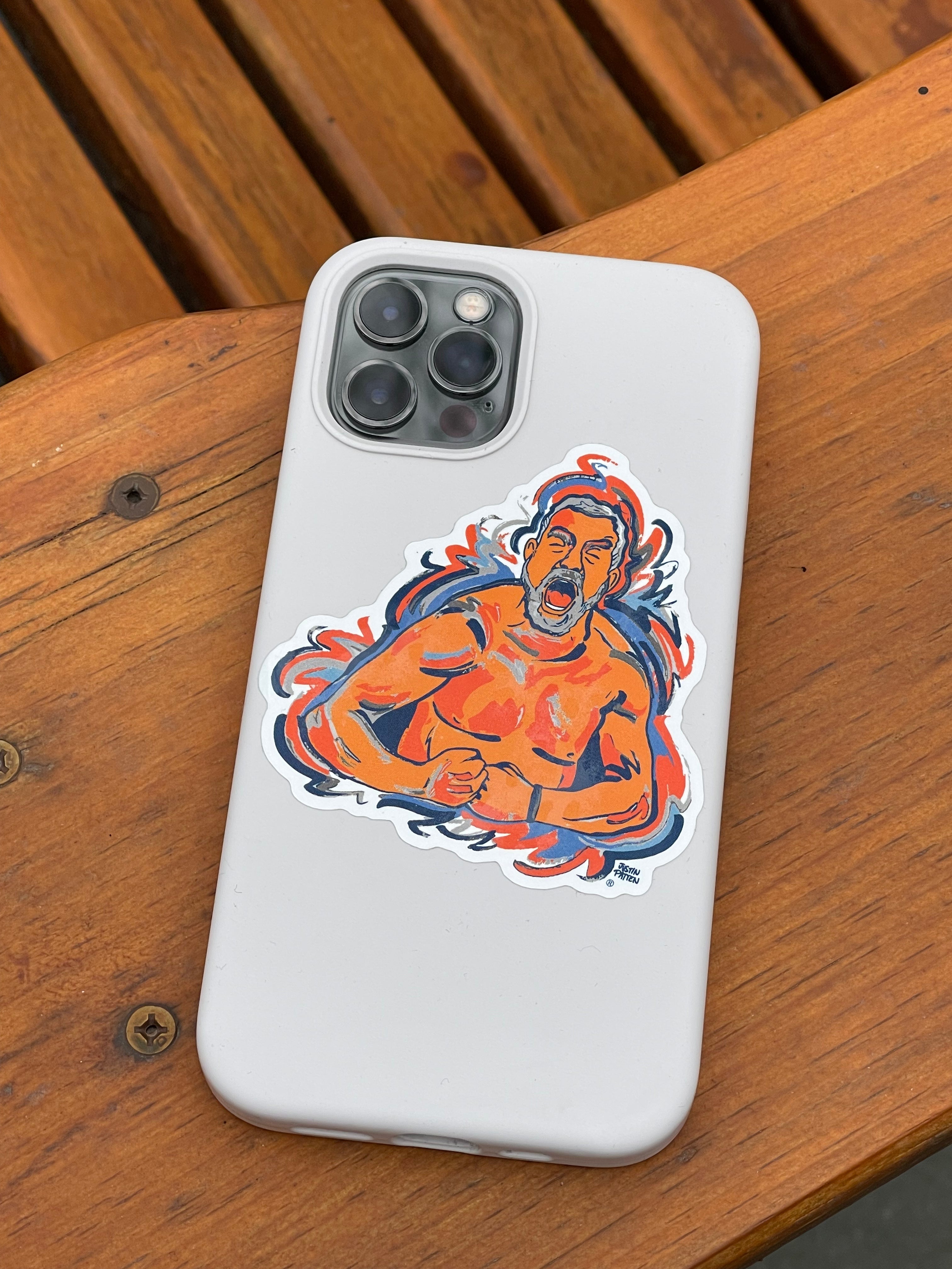 Auburn University Bruce Pearl Mini Vinyl Sticker by Justin Patten
