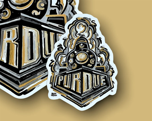 Purdue Boilermaker Special Mini Vinyl Sticker by Justin Patten