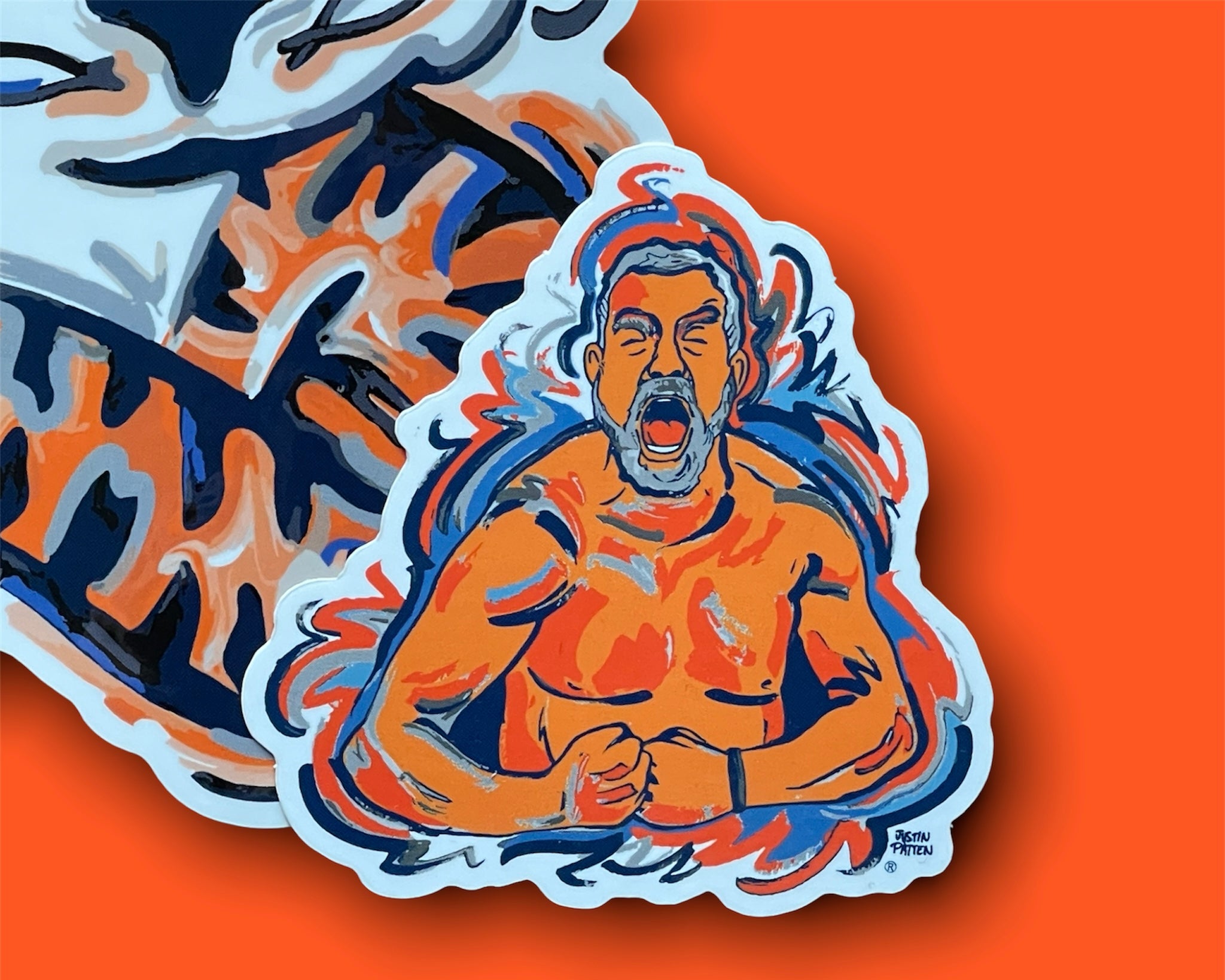 Auburn University Bruce Pearl Mini Vinyl Sticker by Justin Patten