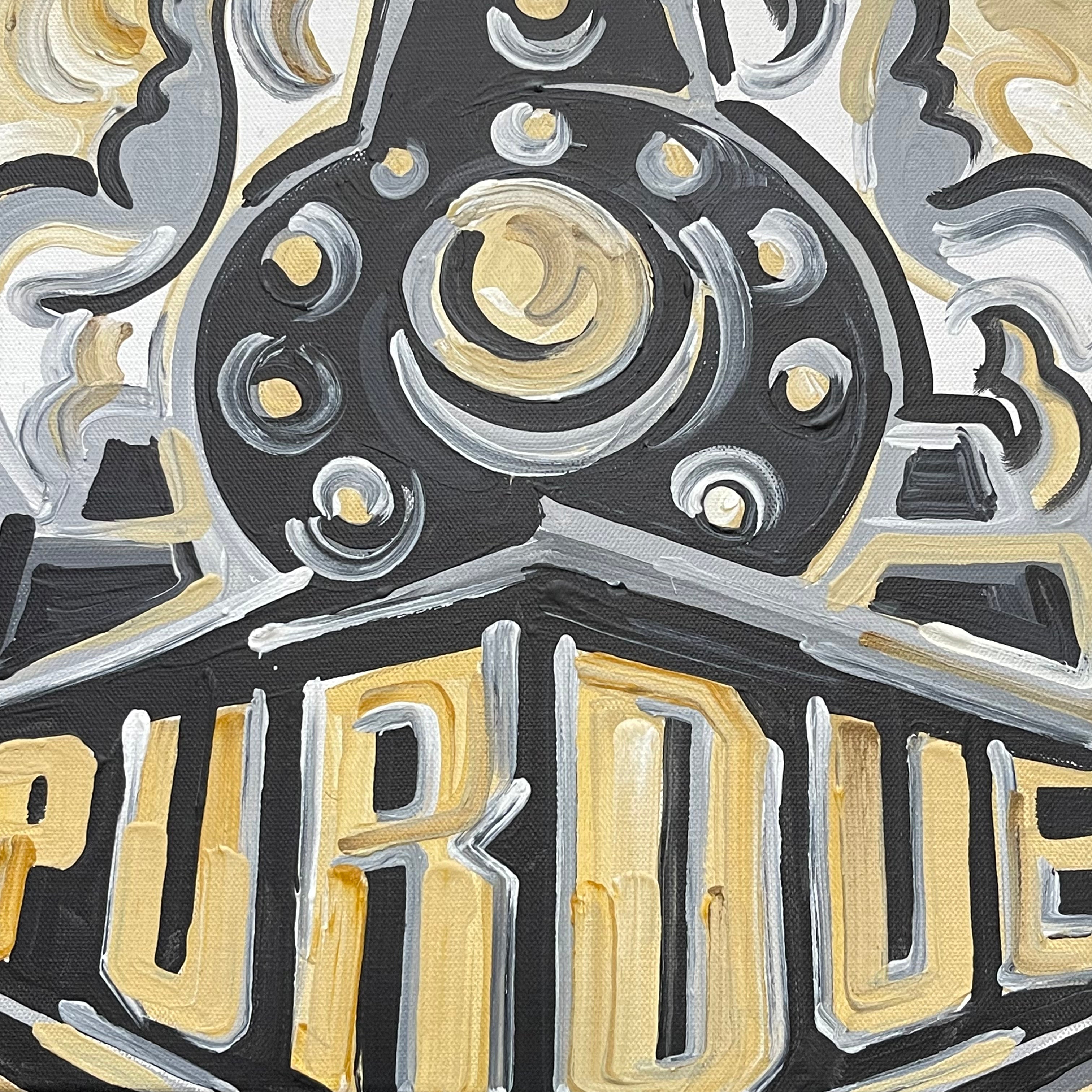 Purdue University Painting by Justin Patten 12x12 (Custom Painting)