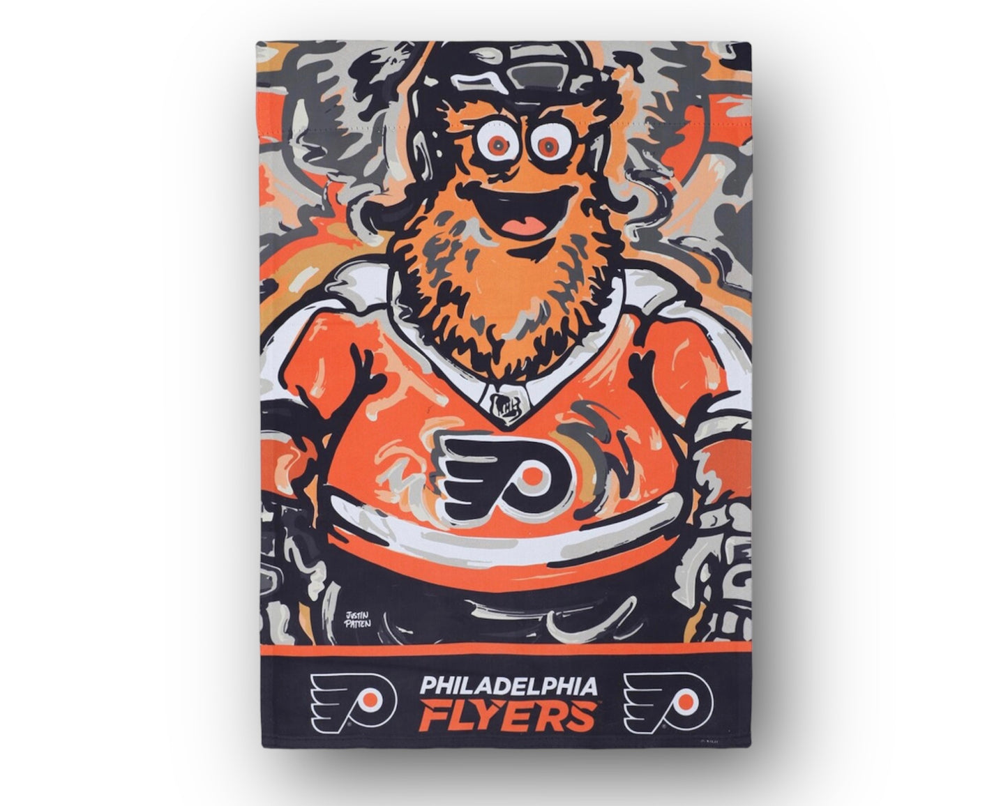 Philadelphia Flyers Gritty Mascot Garden Flag 12" x 18" by Justin Patten