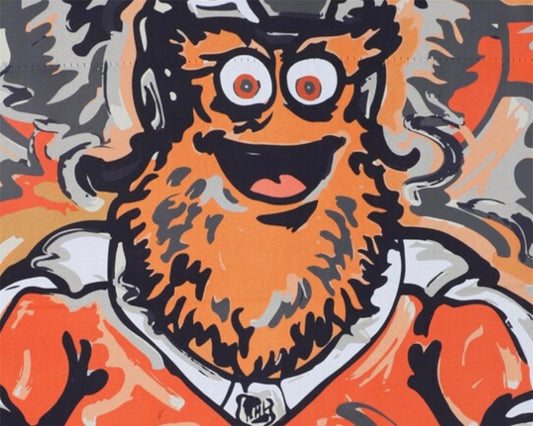 Philadelphia Flyers Gritty Mascot Garden Flag 12" x 18" by Justin Patten