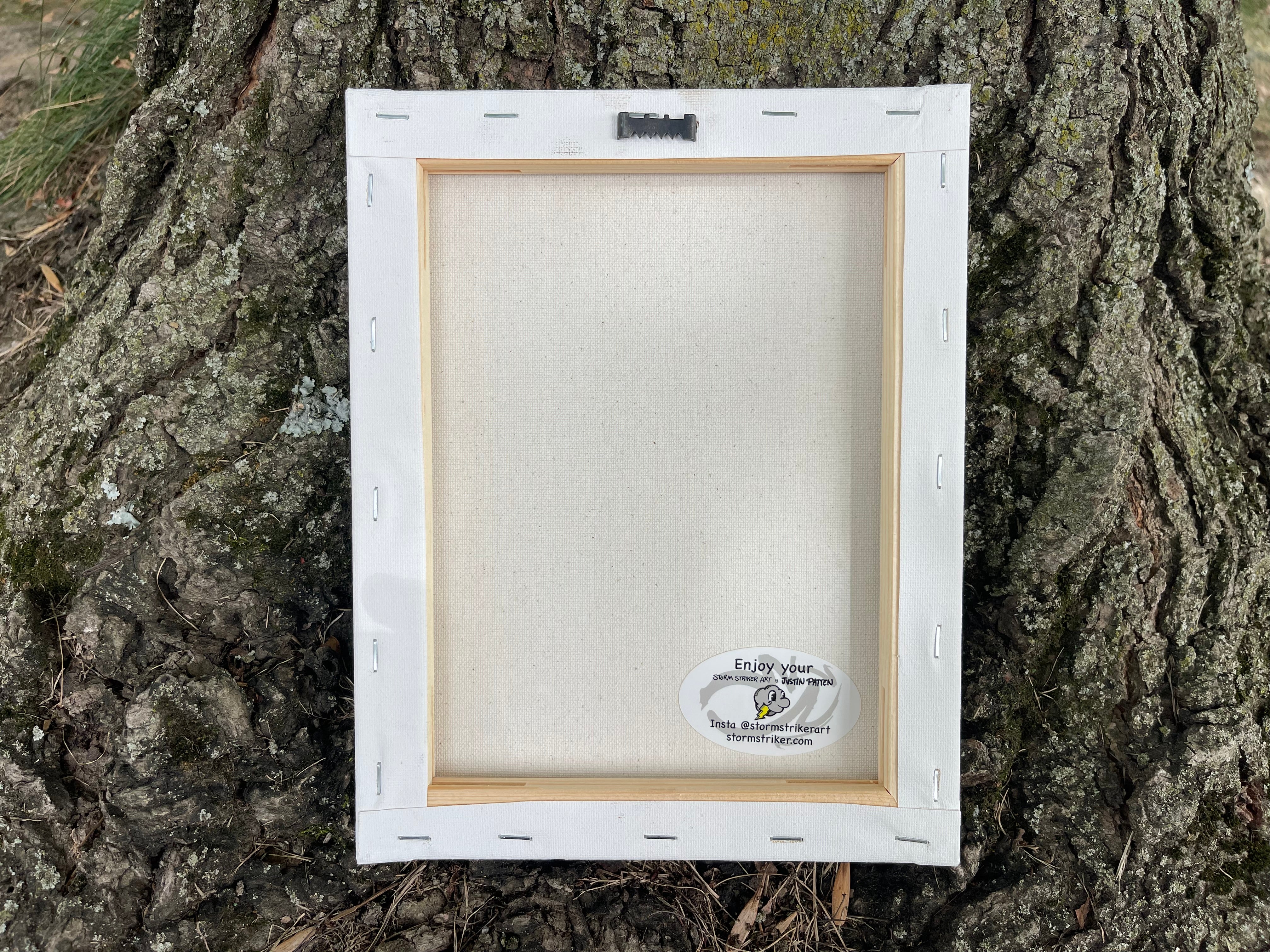 Bonobo Baby 8"x10" Wrapped Canvas Print by Justin Patten