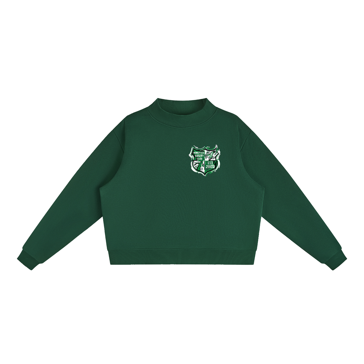Zionsville Rugby Women's Fleece Mock-Neck Crew Sweatshirt (Zionsville Indiana)(4 Colors)