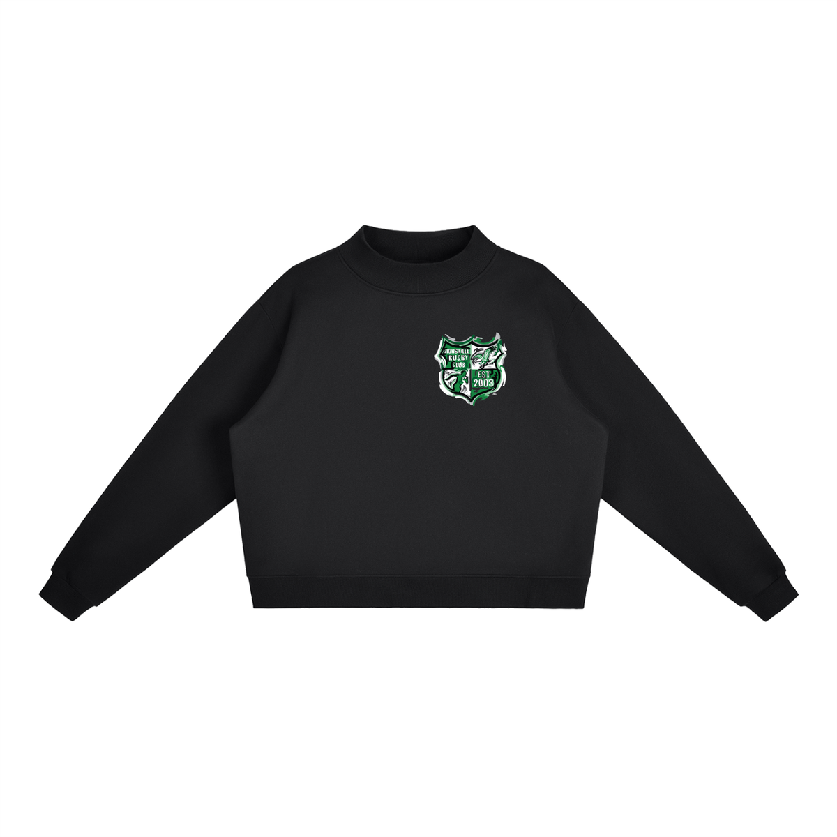 Zionsville Rugby Women's Fleece Mock-Neck Crew Sweatshirt (Zionsville Indiana)(4 Colors)