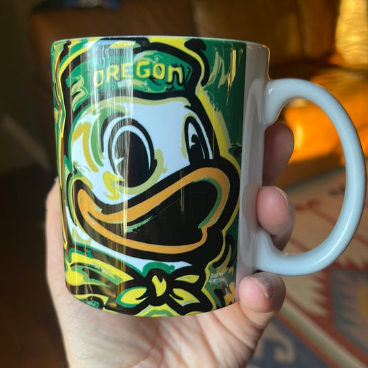 University of Oregon Ceramic Mug by Justin Patten