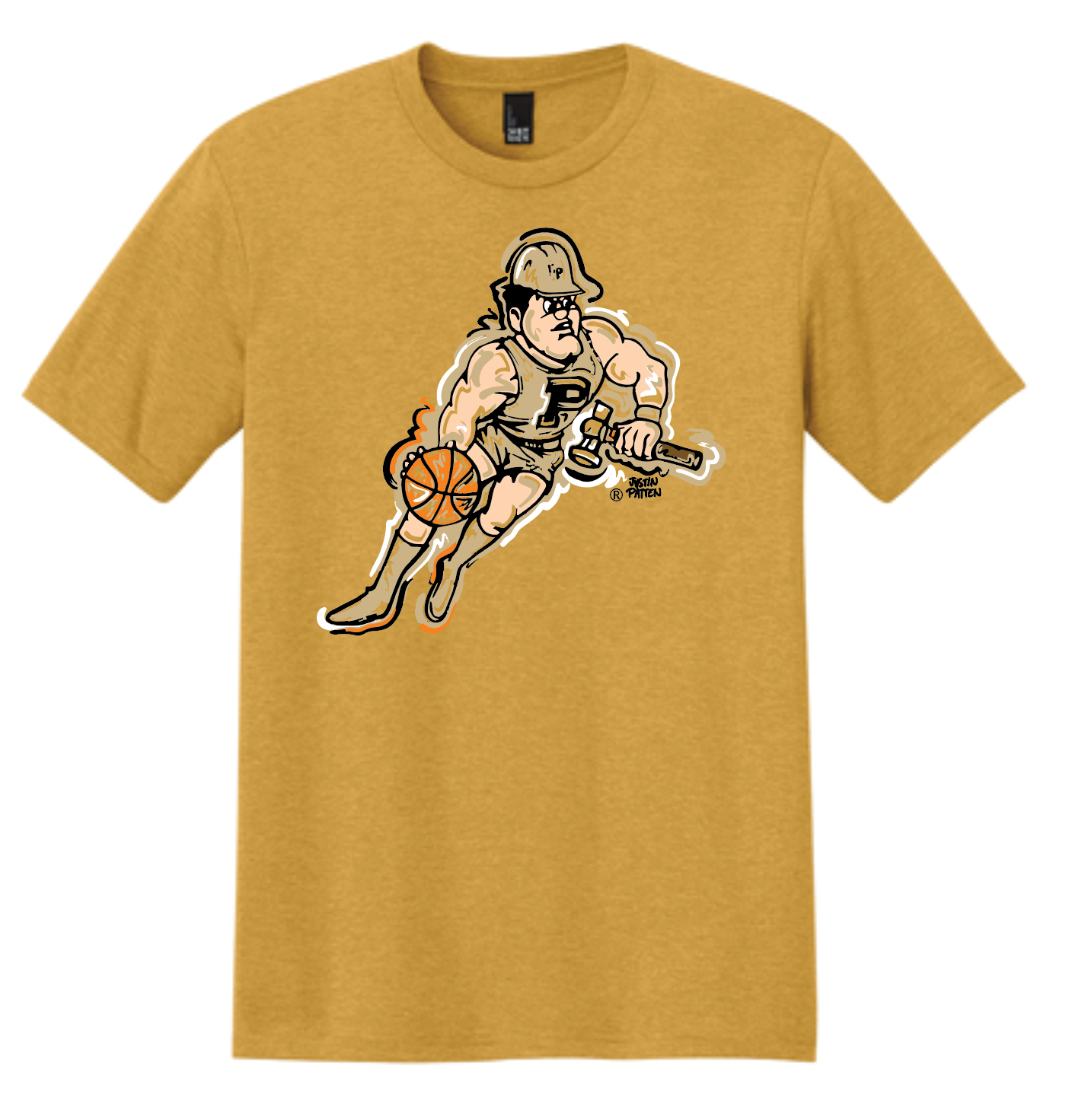 Purdue University Basketball Pete Unisex Short Sleeve Tee by Justin Patten (2 Colors)(Pre-Order)
