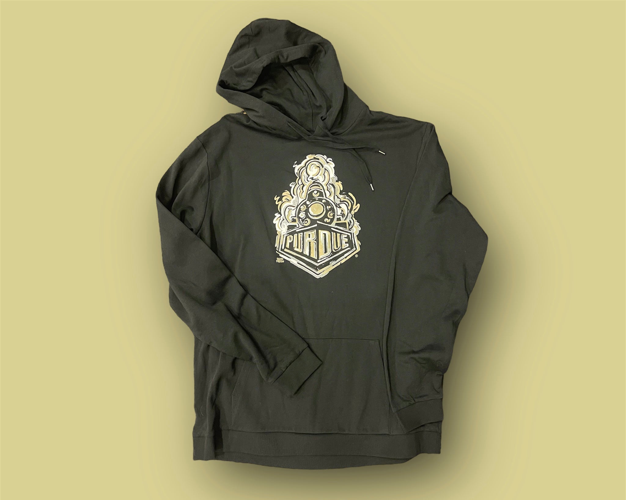 Purdue Boilermaker Special Unisex Fleece Hoodie by Justin Patten (2 Colors)