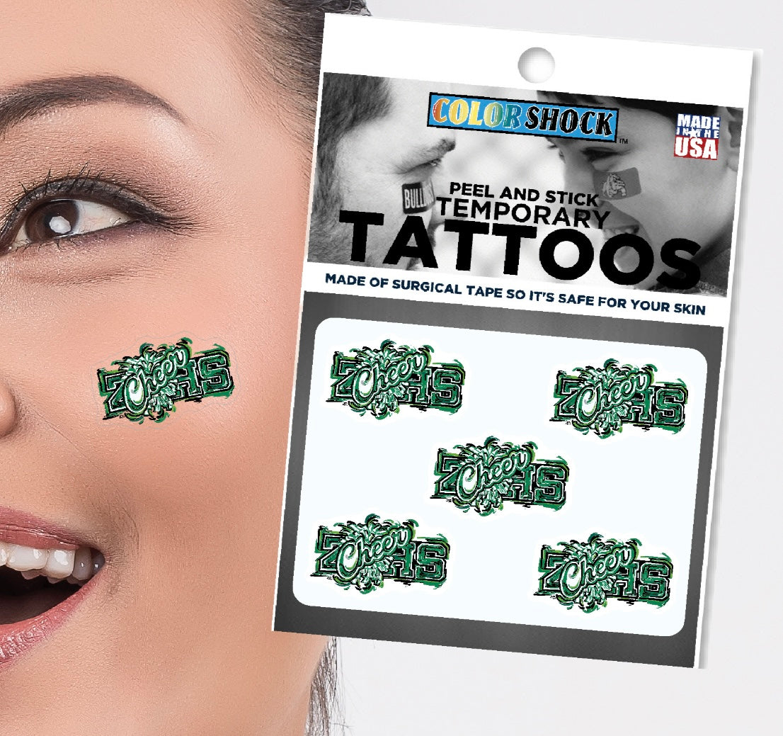 Zionsville Indiana Cheer Body Cal Sticker by Justin Patten (Face Tattoo)