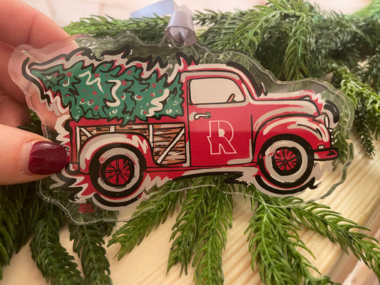 Rose-Hulman Institute of Technology Christmas Tree Truck Ornament by Justin Patten