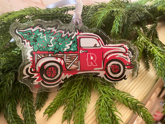 Rose-Hulman Institute of Technology Christmas Tree Truck Ornament by Justin Patten