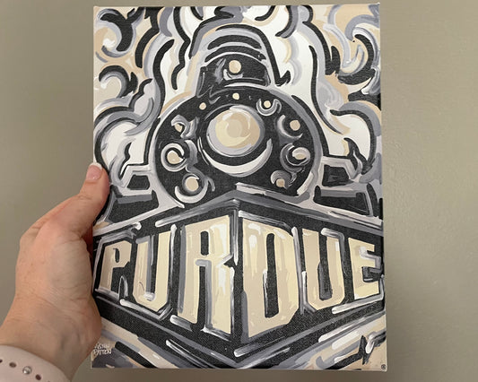Purdue University 8" x 10" Boilermaker Special Wrapped Canvas Print by Justin Patten