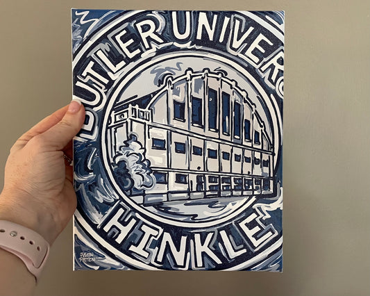 Butler University 8" x 10" Hinkle Wrapped Canvas Print by Justin Patten