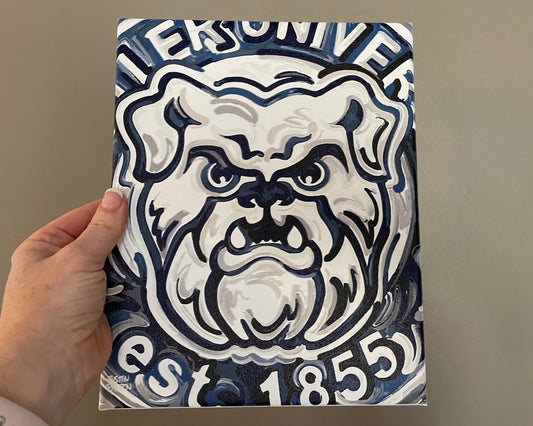 Butler University 8" x 10" Bulldog Wrapped Canvas Print by Justin Patten