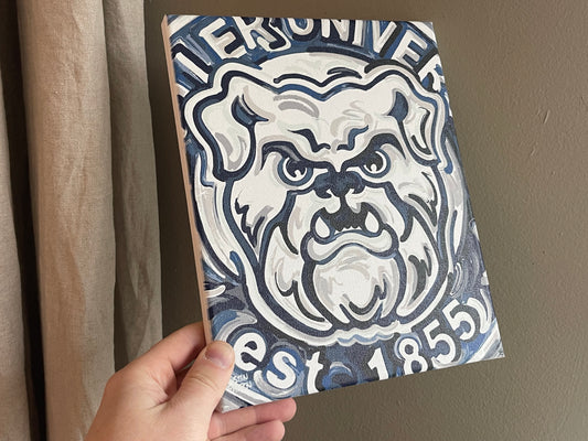 Butler University 8" x 10" Bulldog Wrapped Canvas Print by Justin Patten