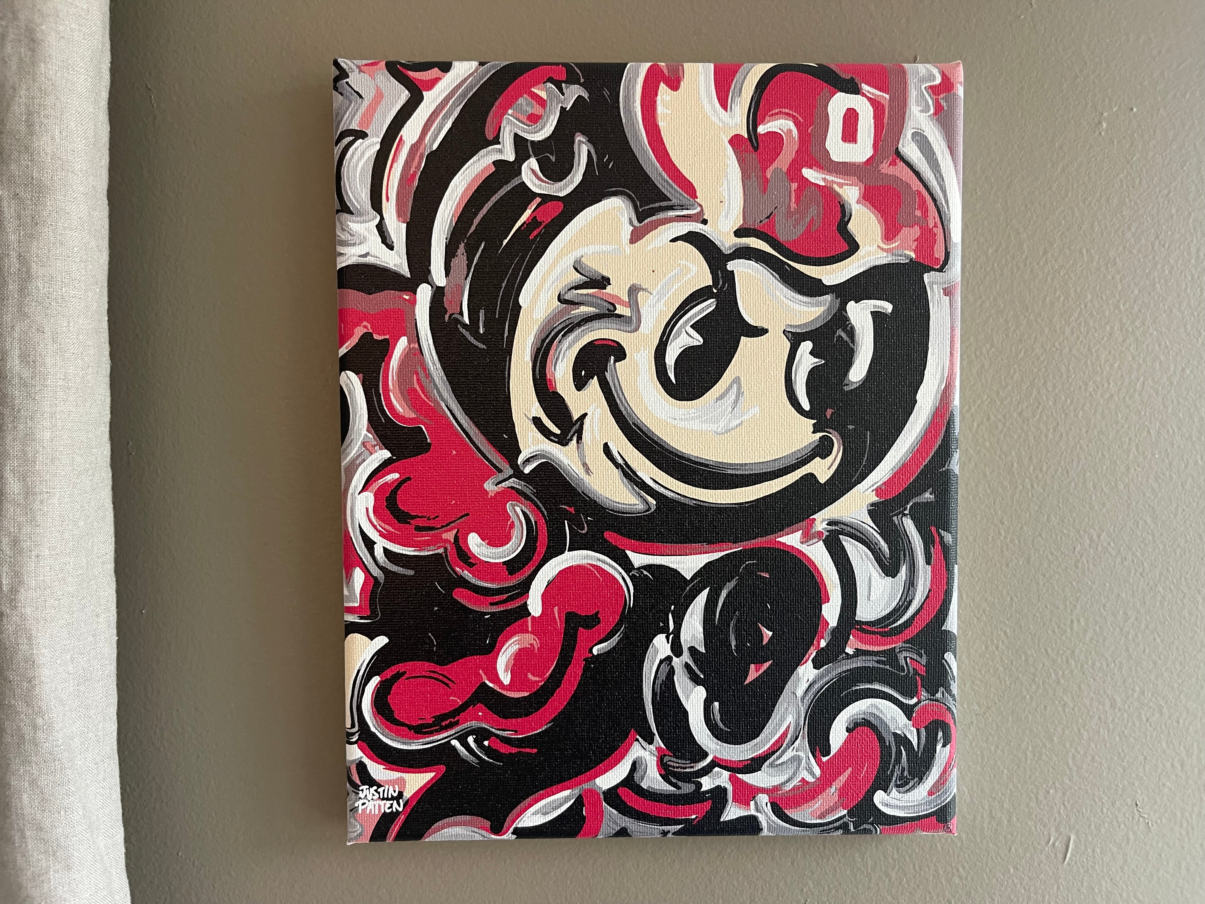 The Ohio State University 8" x 10" Vintage Brutus Wrapped Canvas Print by Justin Patten