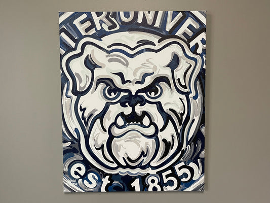 Butler University 16" x 20" Bulldog Wrapped Canvas Print by Justin Patten