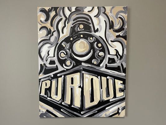 Purdue University 16" x 20" Boilermaker Special Wrapped Canvas Print by Justin Patten