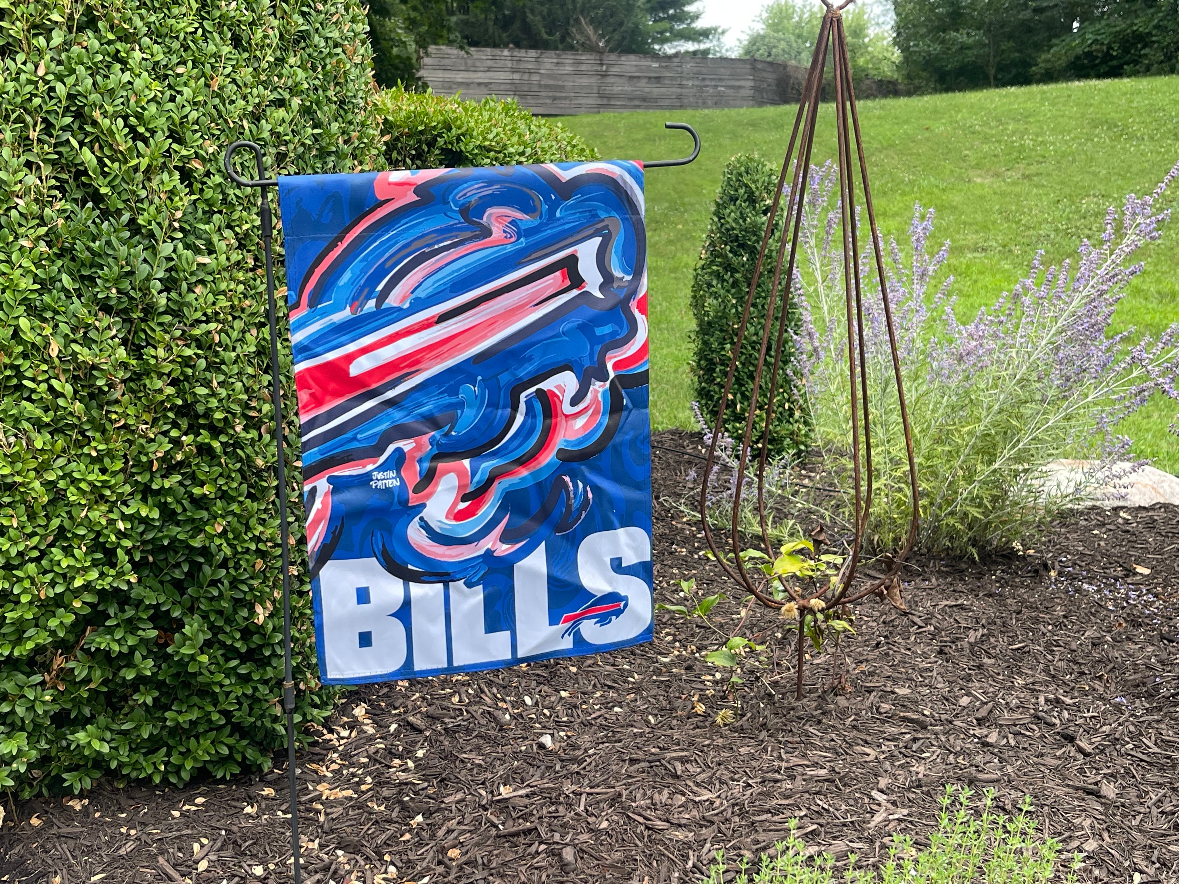 Buffalo Bills Garden Flag 12" x 18" by Justin Patten