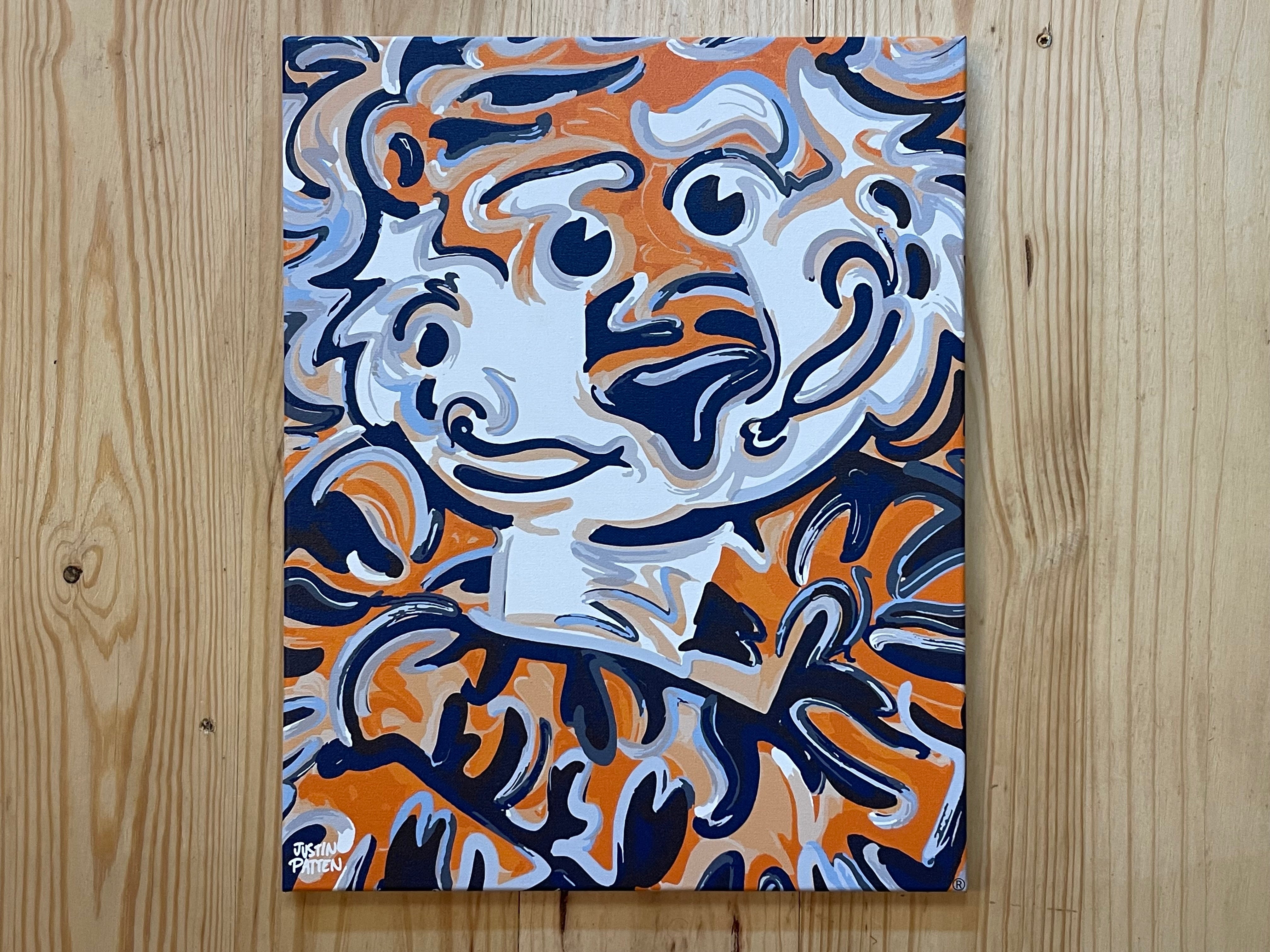 Auburn University 16"x 20" Aubie Wrapped Canvas Print by Justin Patten