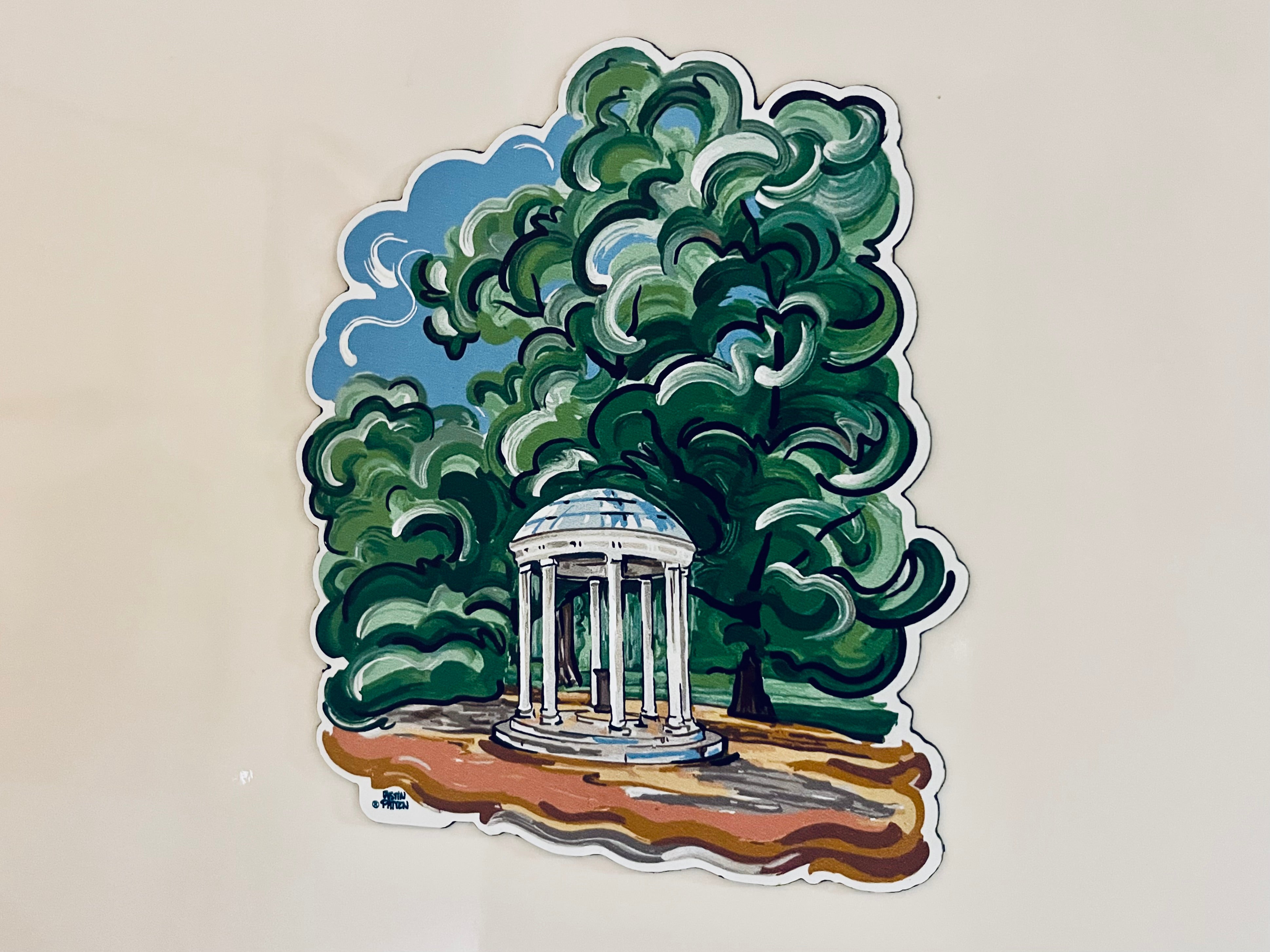 University of North Carolina Old Well Magnet by Justin Patten