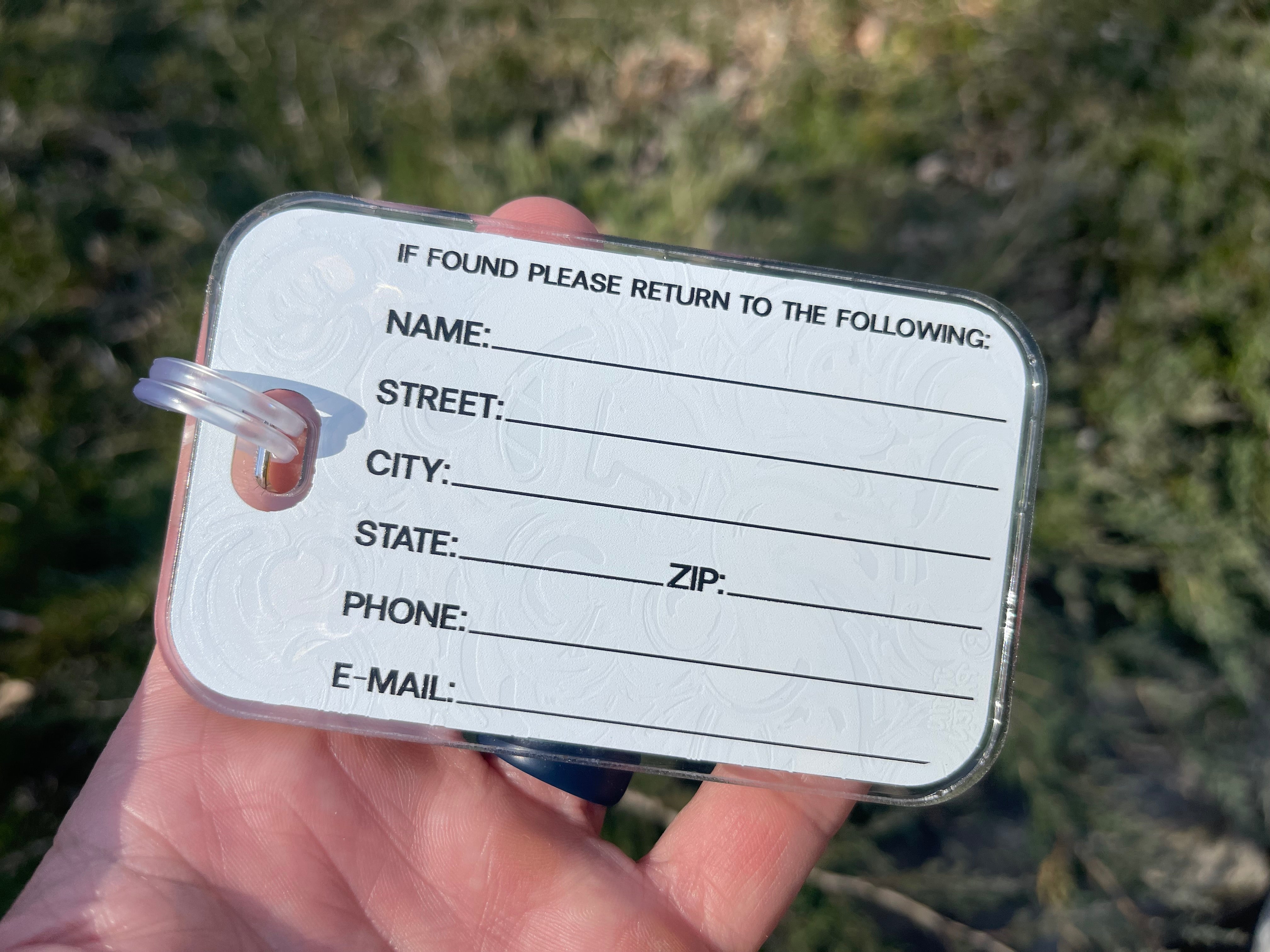 University of Iowa Herky Bag Tag  by Justin Patten