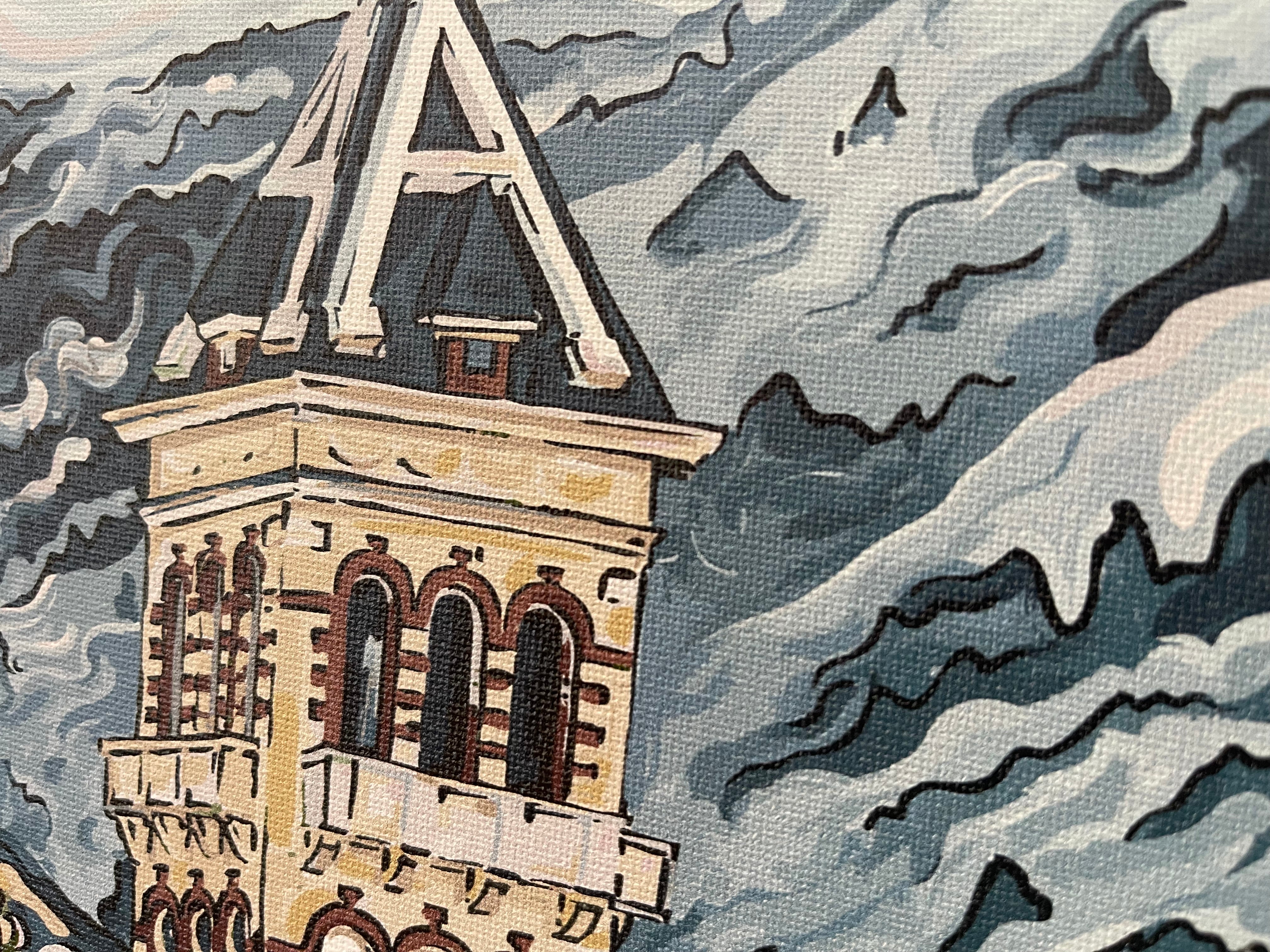 Utah State University 8" x 10" Old Main Wrapped Canvas Print by Justin Patten (Aggies, Big Blue, Logan, Show Me, Old Main)