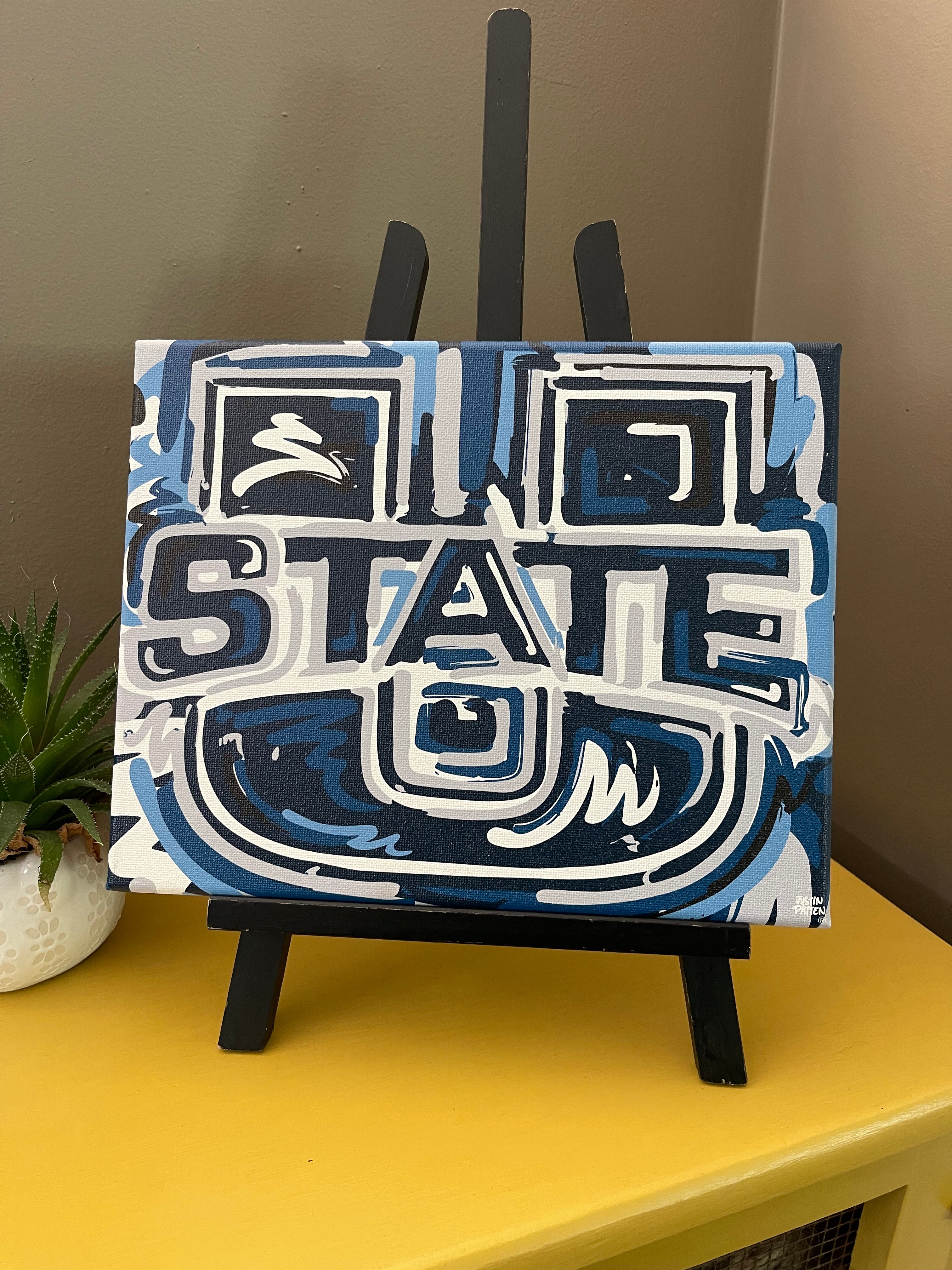 Utah State University 10" x 8" U Wrapped Canvas Print by Justin Patten (Aggies, Big Blue, Logan, Show Me, Old Main)