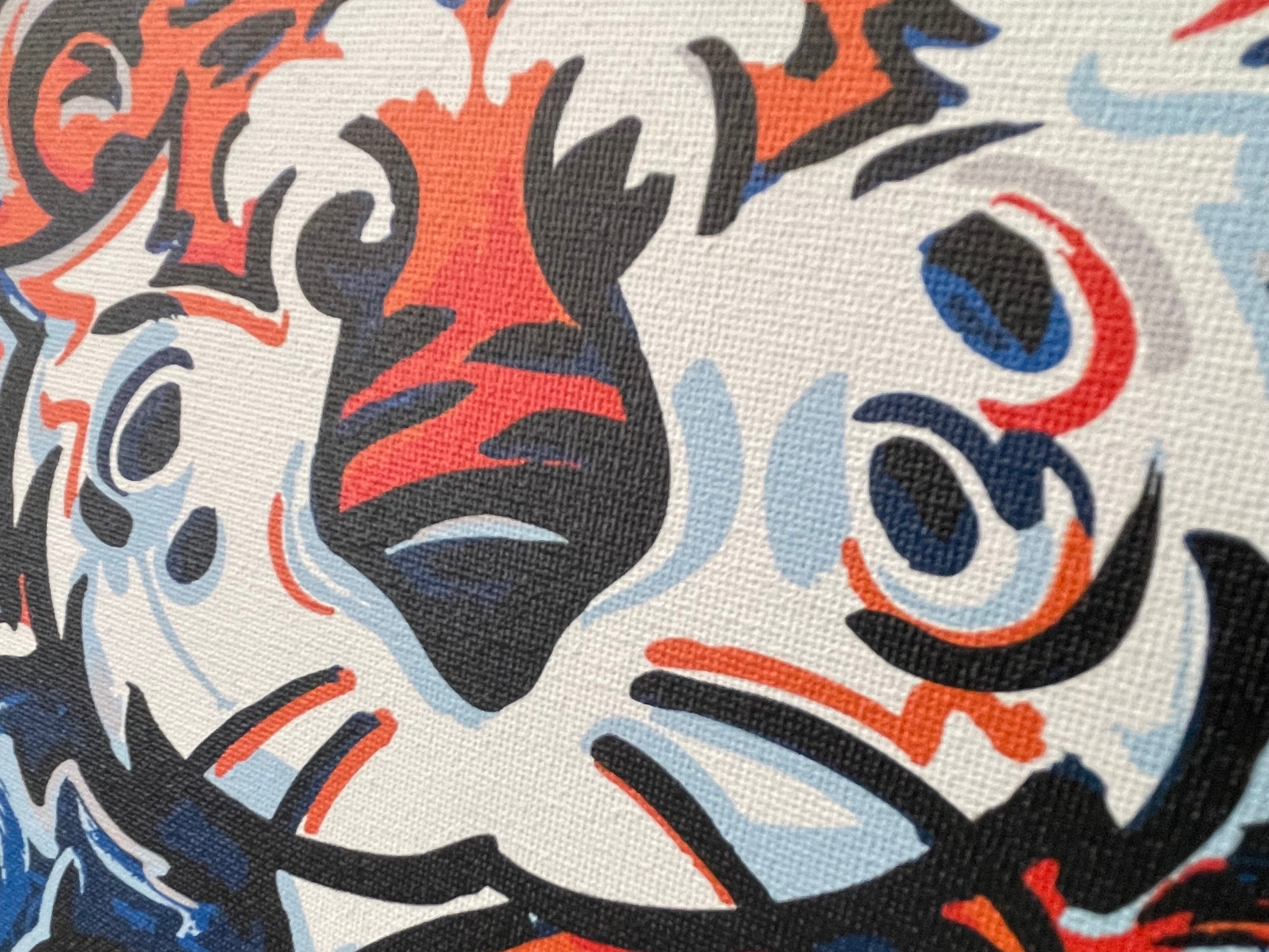 Auburn University 8"x 10" Football Aubie Canvas Print by Justin Patten