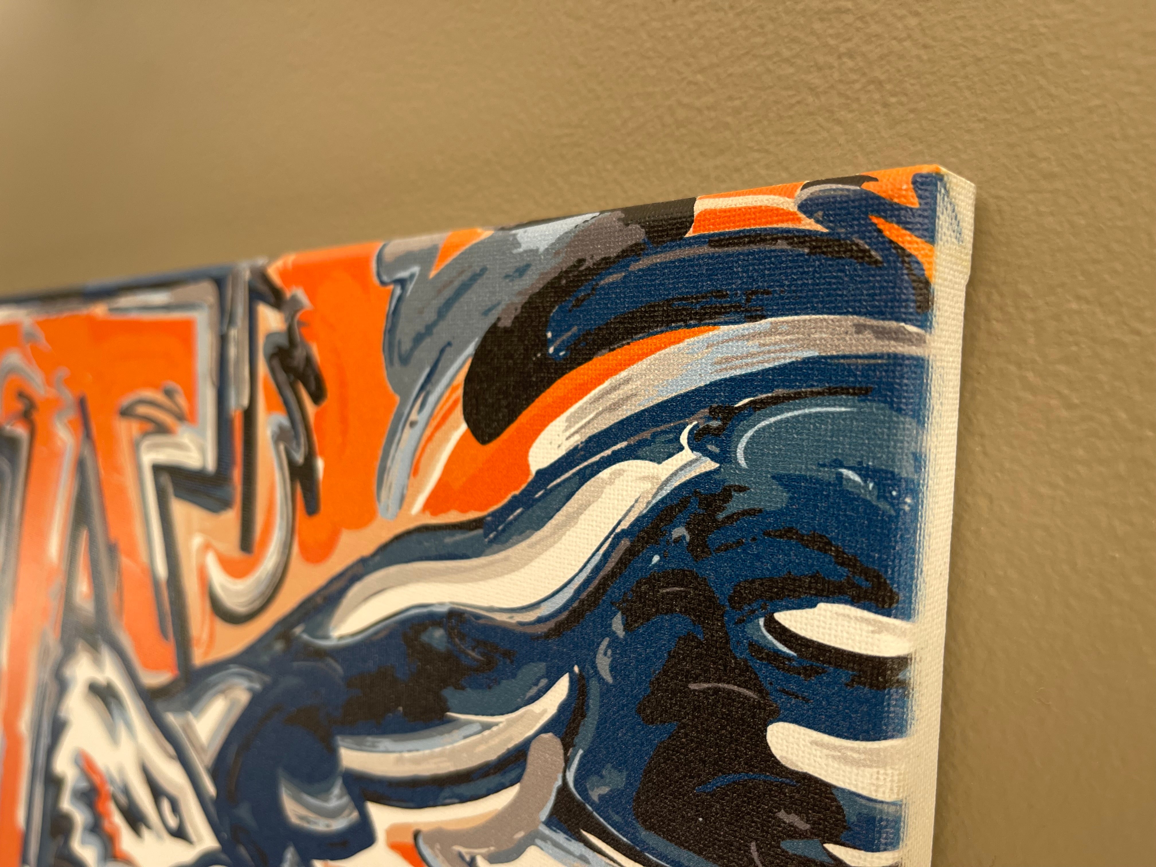 Auburn University 20"x 16" Vintage War Eagle Wrapped Canvas Print by Justin Patten