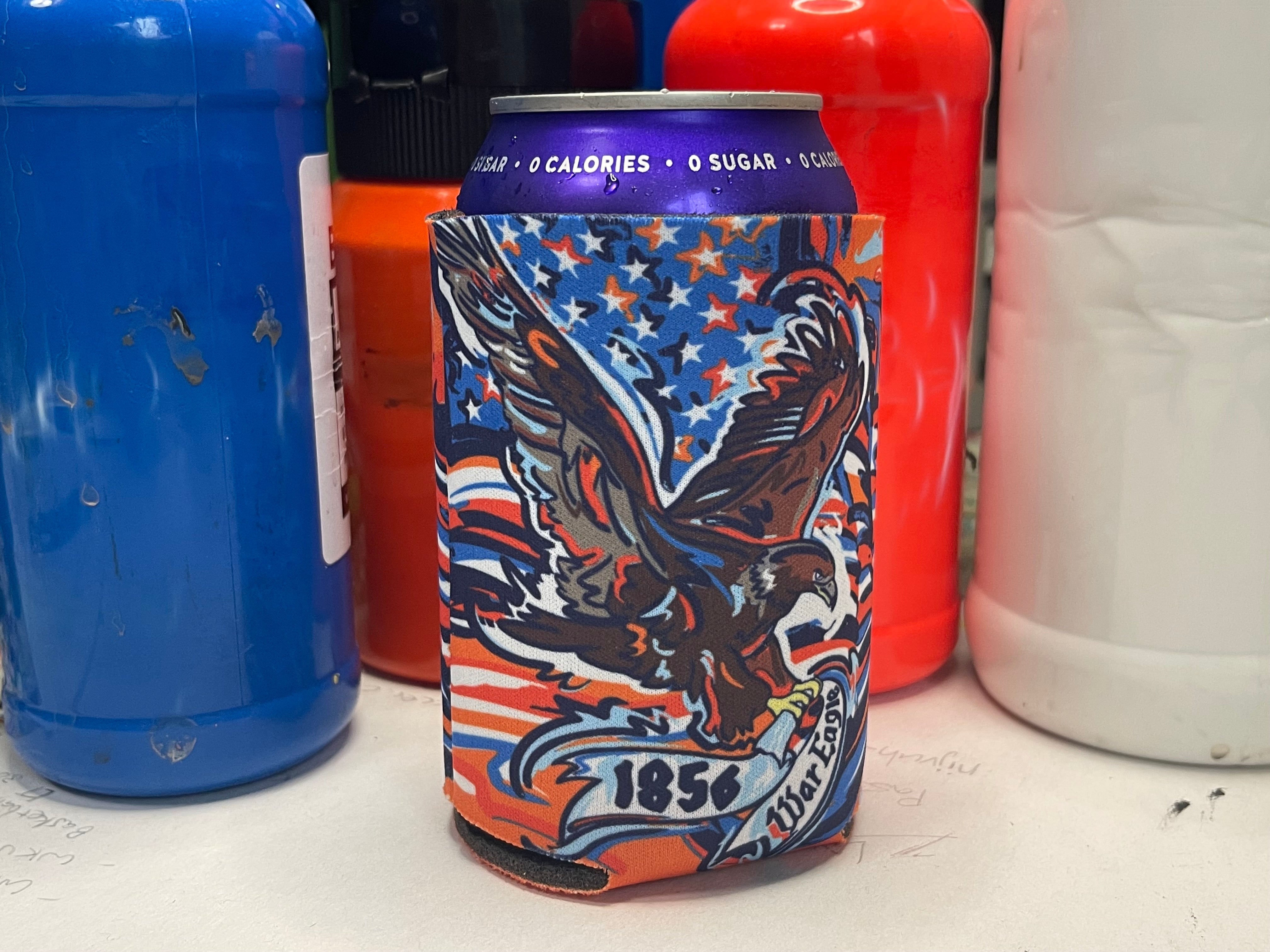 Auburn University Patriotic Eagle Drink Sleeve by Justin Patten (x2)