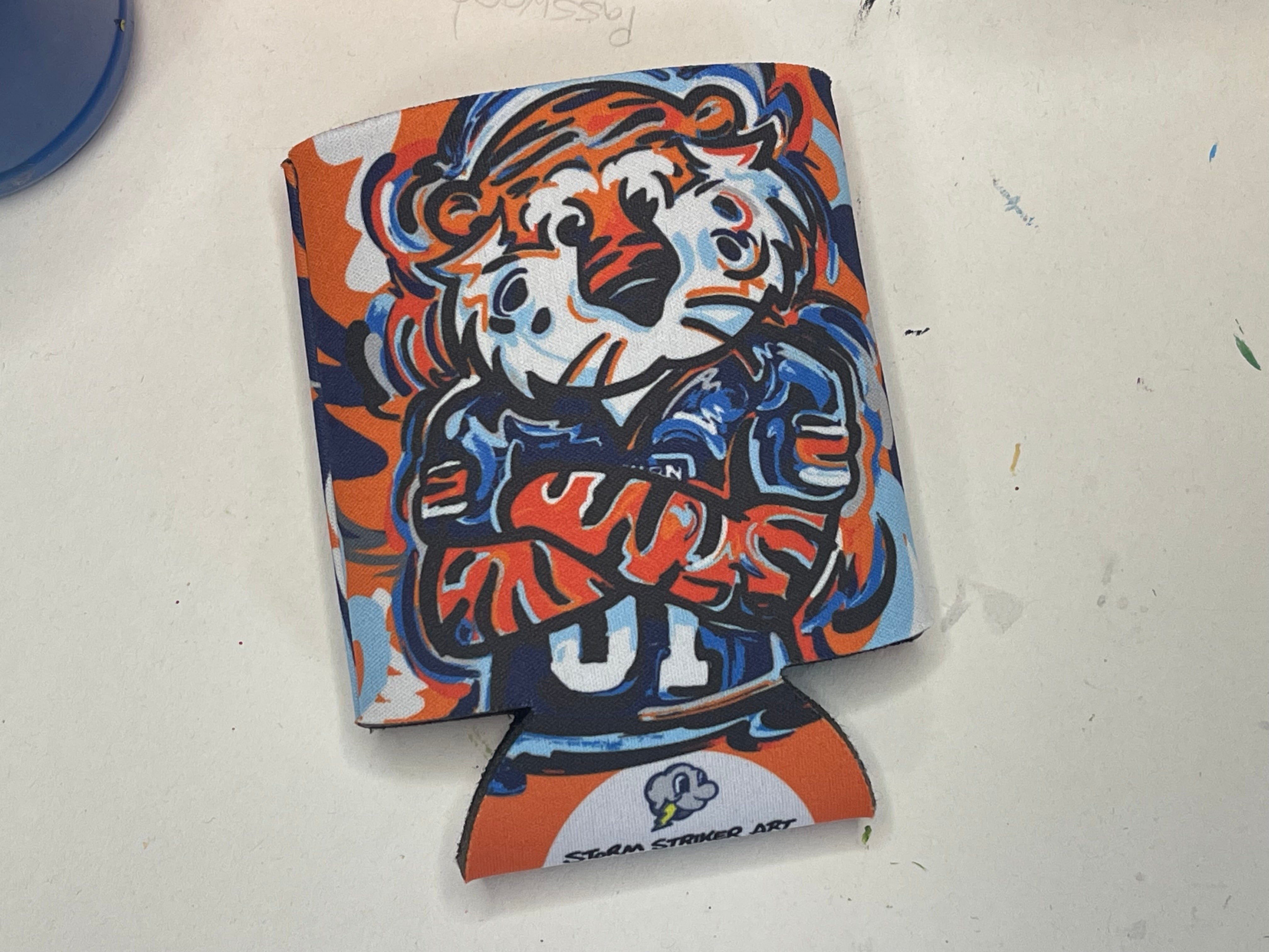 Auburn University Football Aubie Drink Sleeve by Justin Patten (x2)