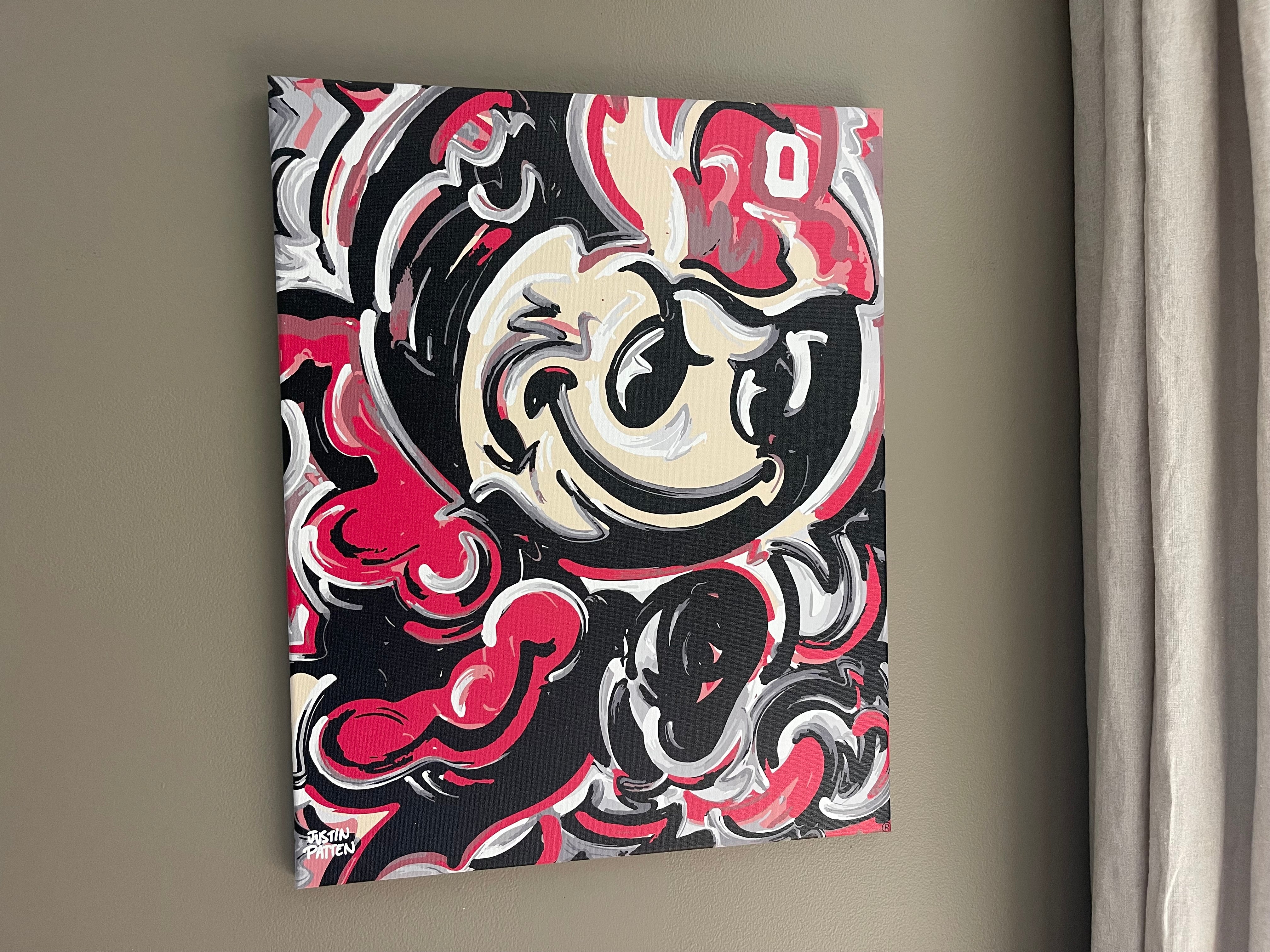 The Ohio State University 16"x 20" Vintage Brutus Wrapped Canvas Print by Justin Patten