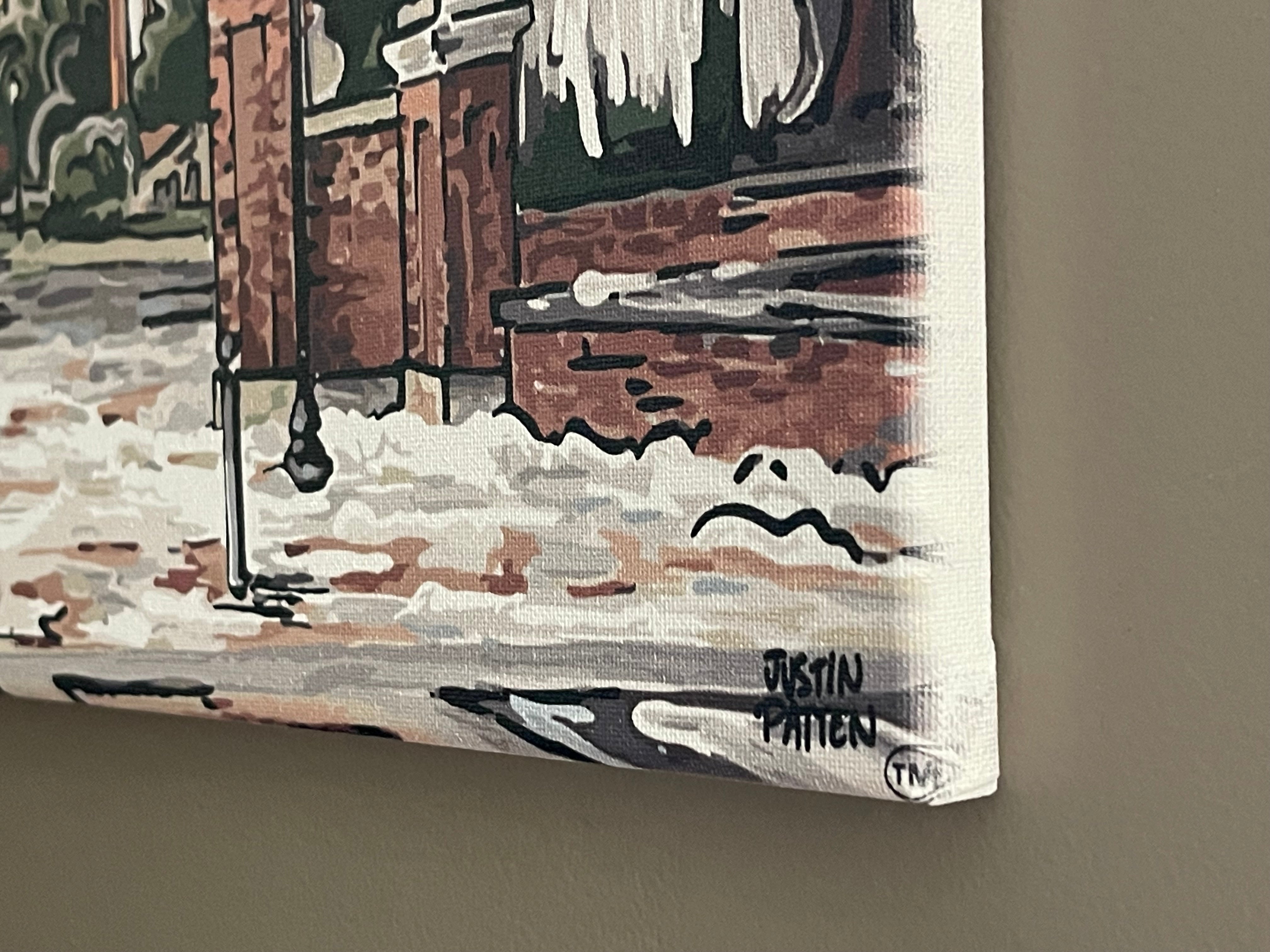 Auburn University 20"x 16" Toomer's Corner Wrapped Canvas Print by Justin Patten