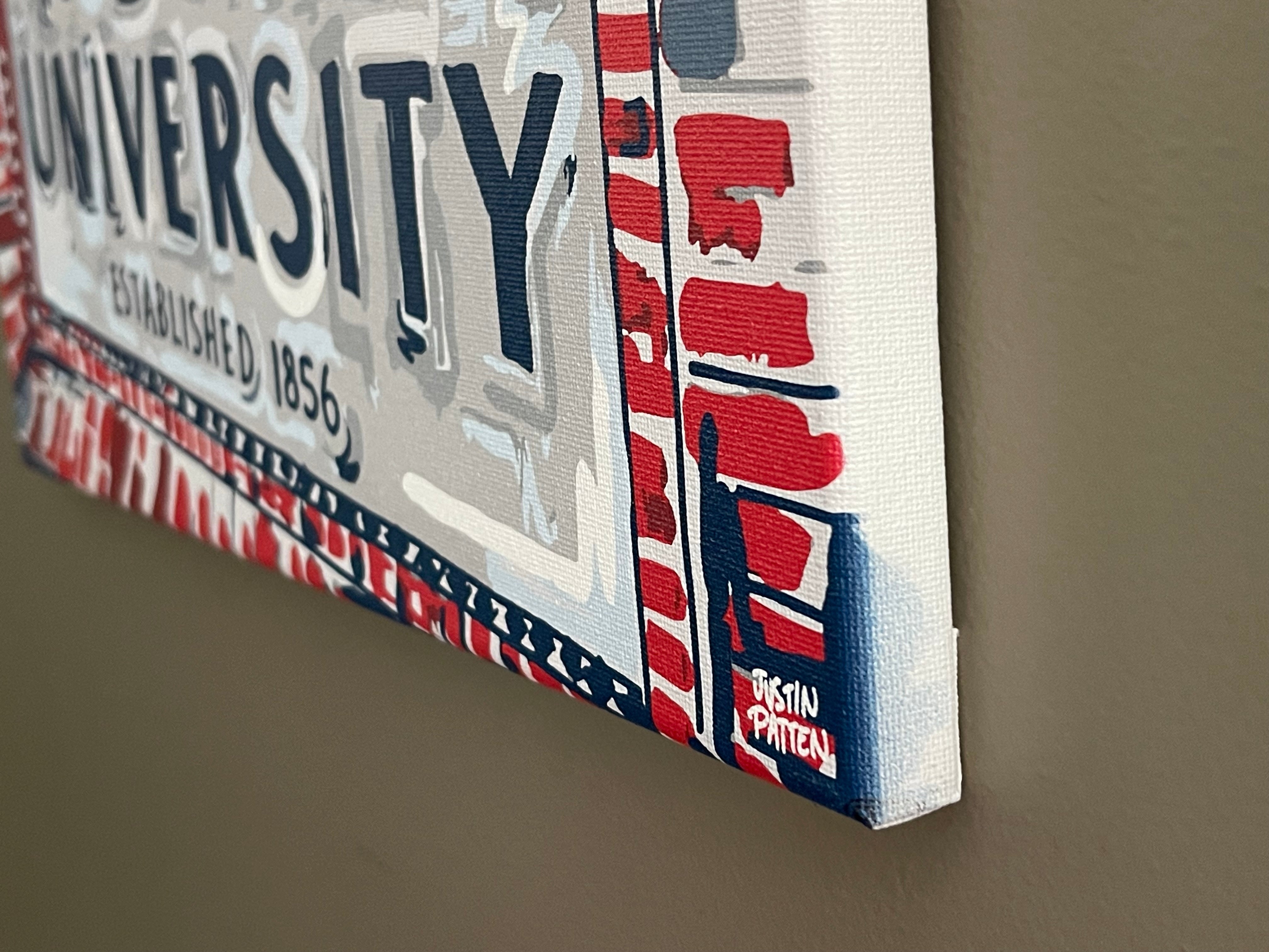 Auburn University 16"x 20" Samford Hall Wrapped Canvas Print by Justin Patten