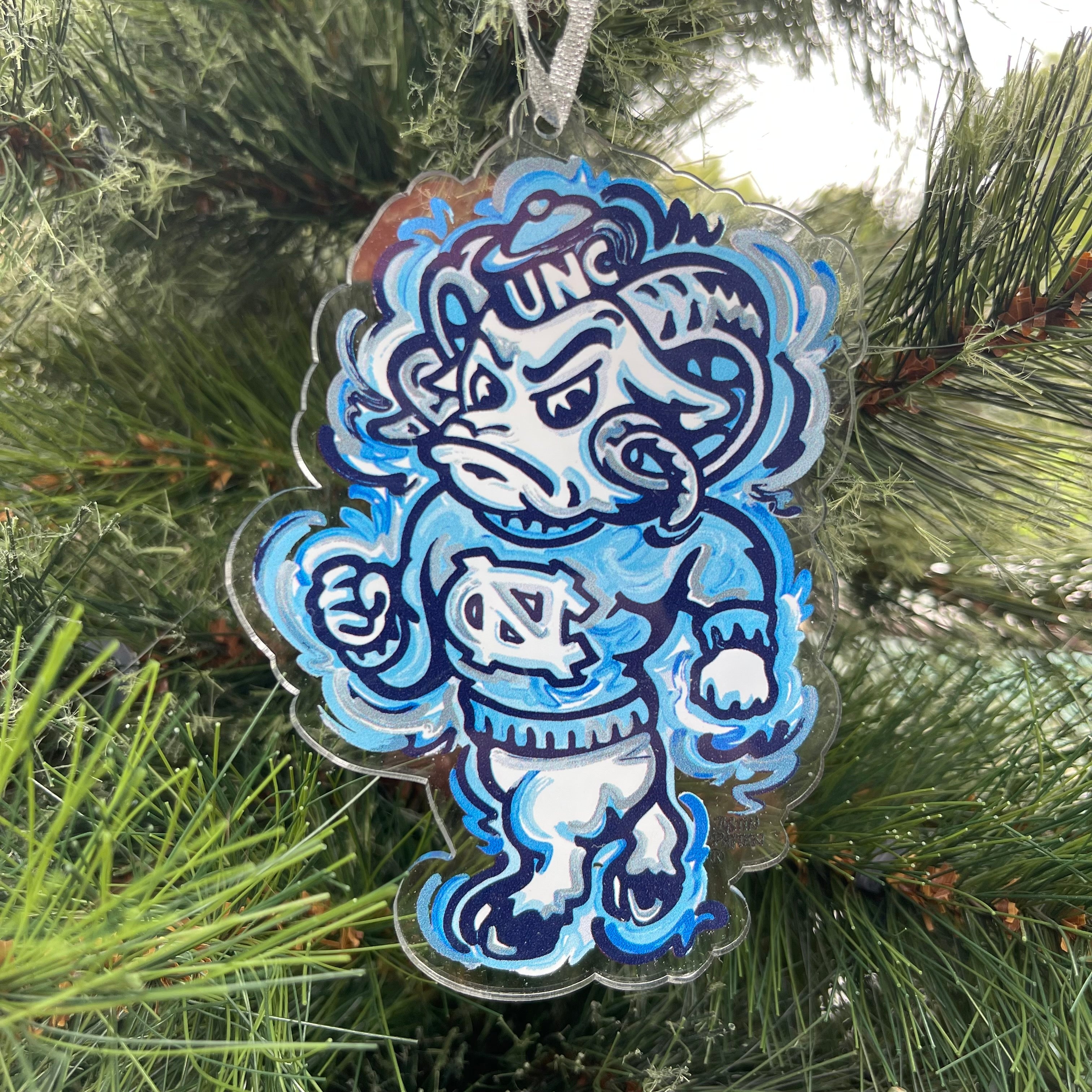 University of North Carolina Mascot Ornament by Justin Patten
