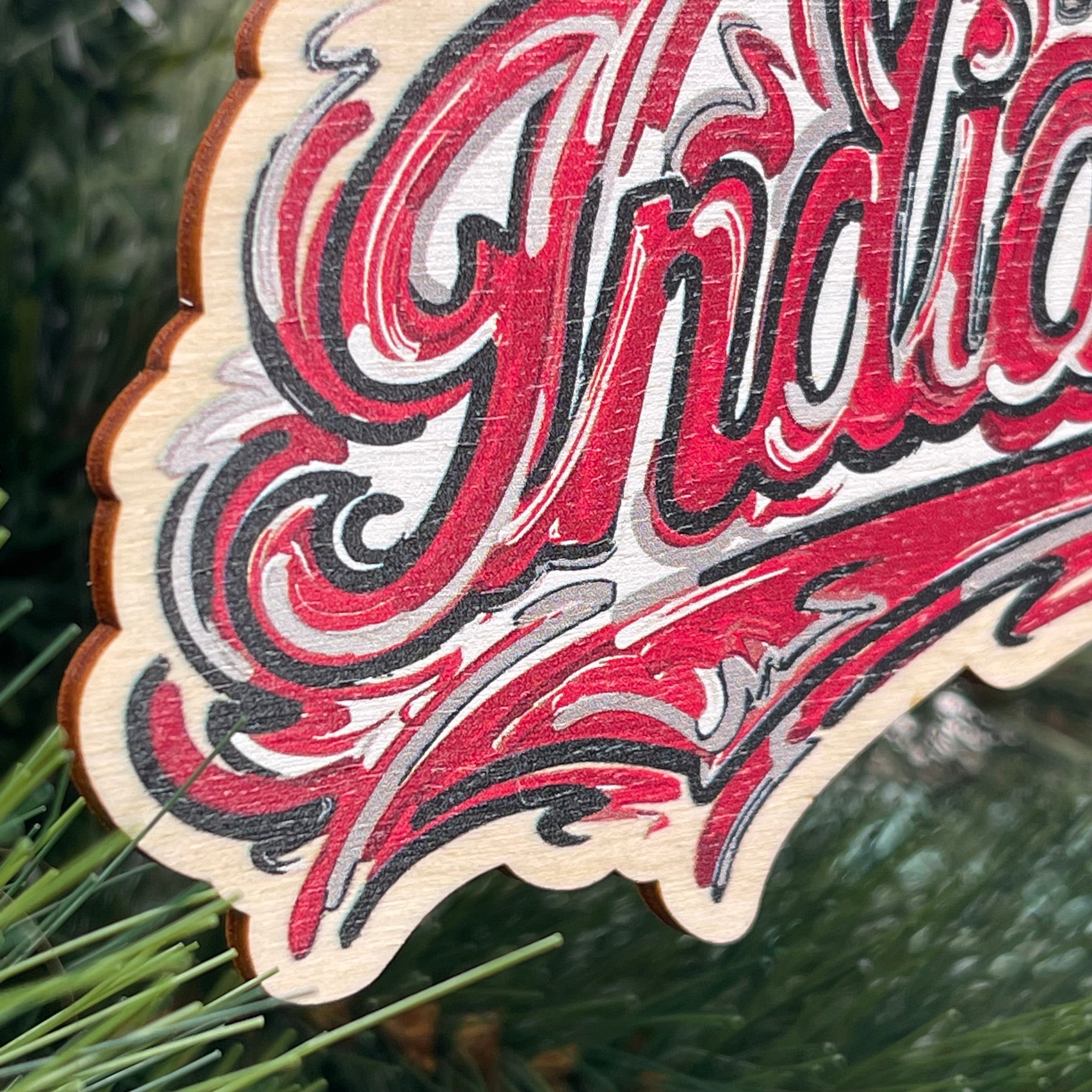 Indiana University Script Ornament by Justin Patten (2 Colors)