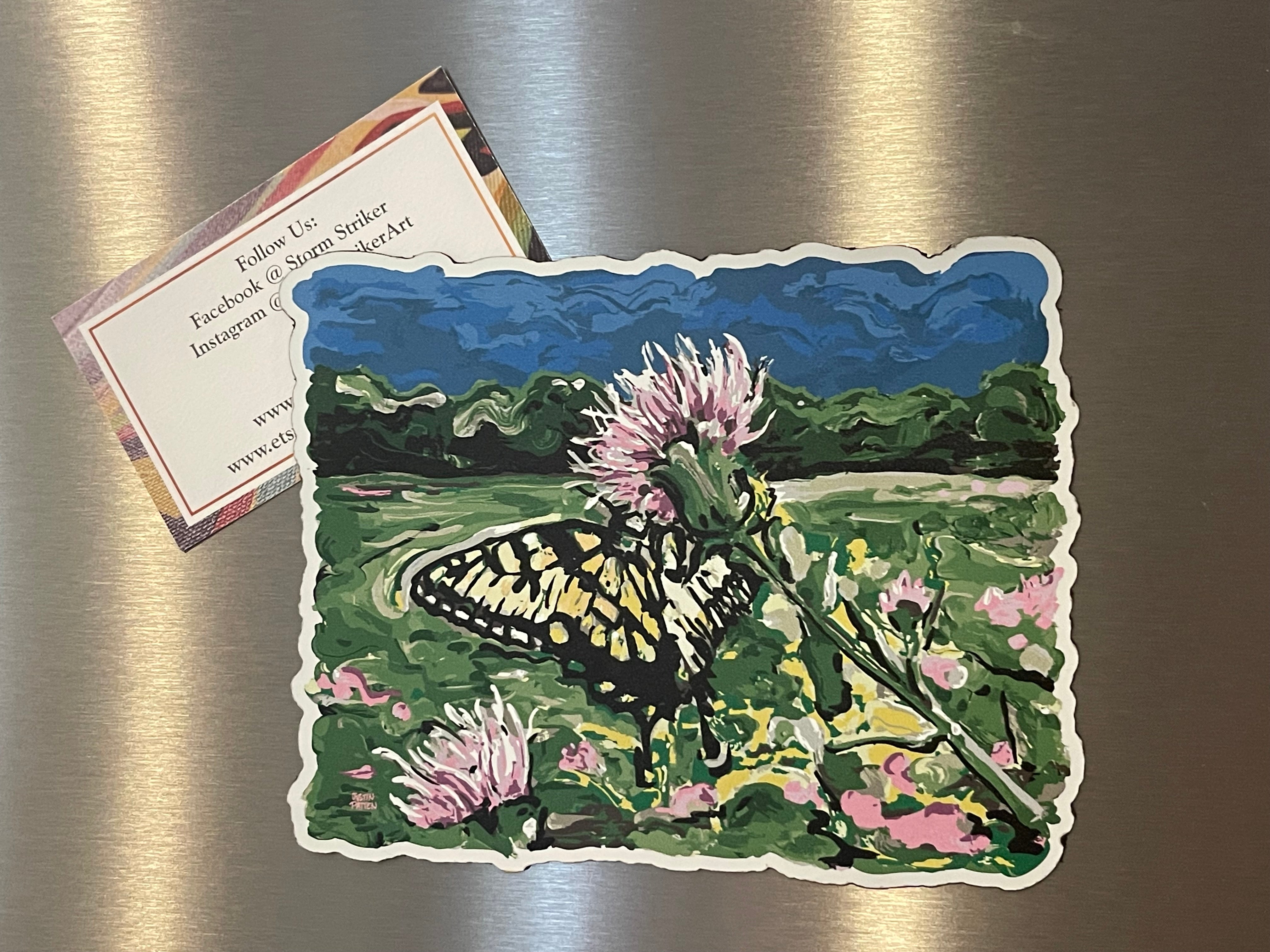 Butterfly  Magnet by Justin Patten