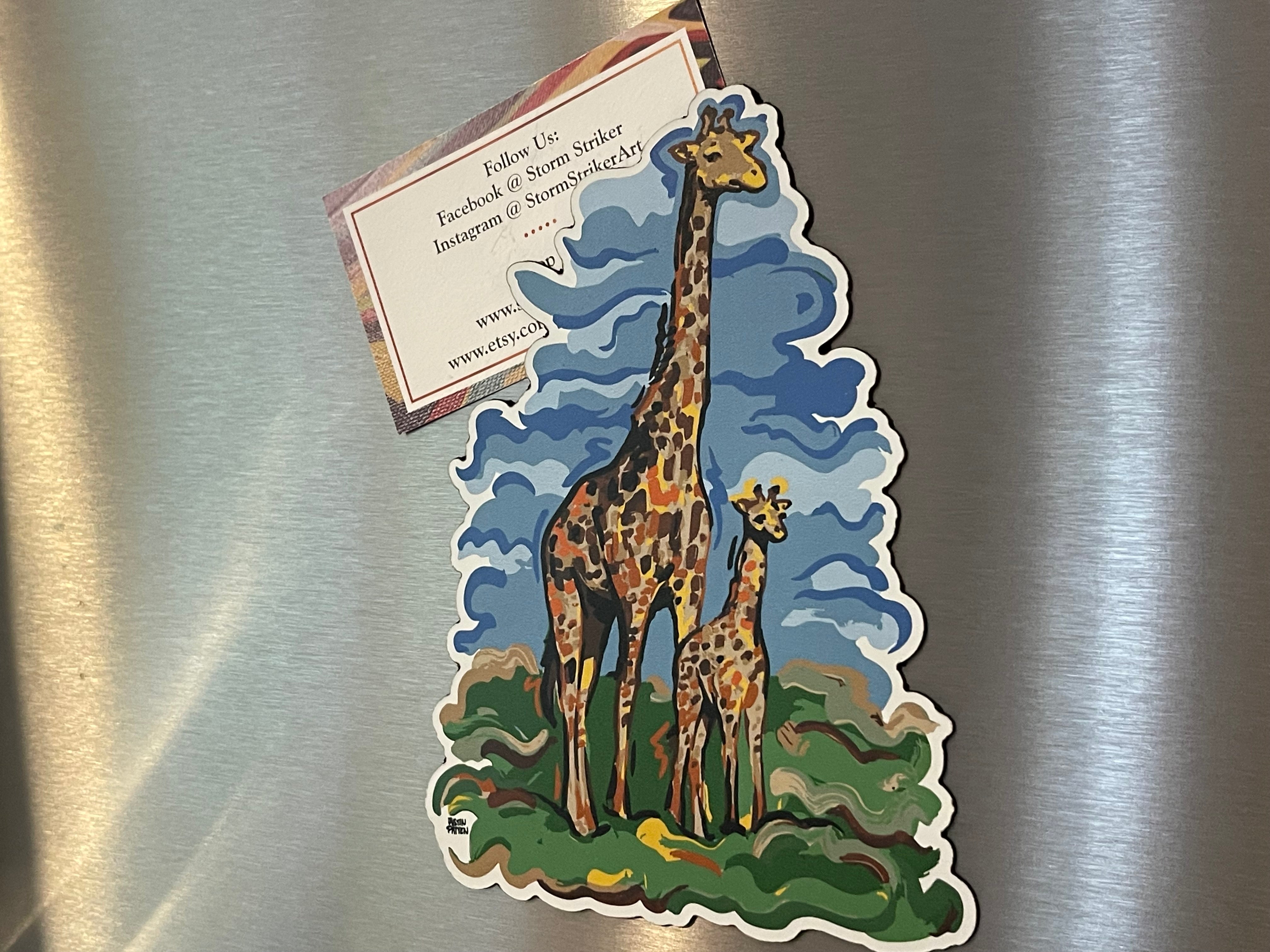 Animal Giraffe Magnet by Justin Patten (Wholesale)